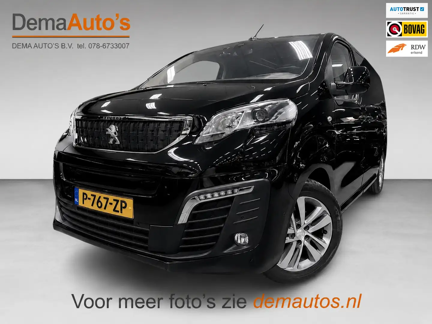 Peugeot e-Traveller 75 kWh Business VIP 8 PERSOONS PANO/MASSAGE-STOEL+ Schwarz - 1