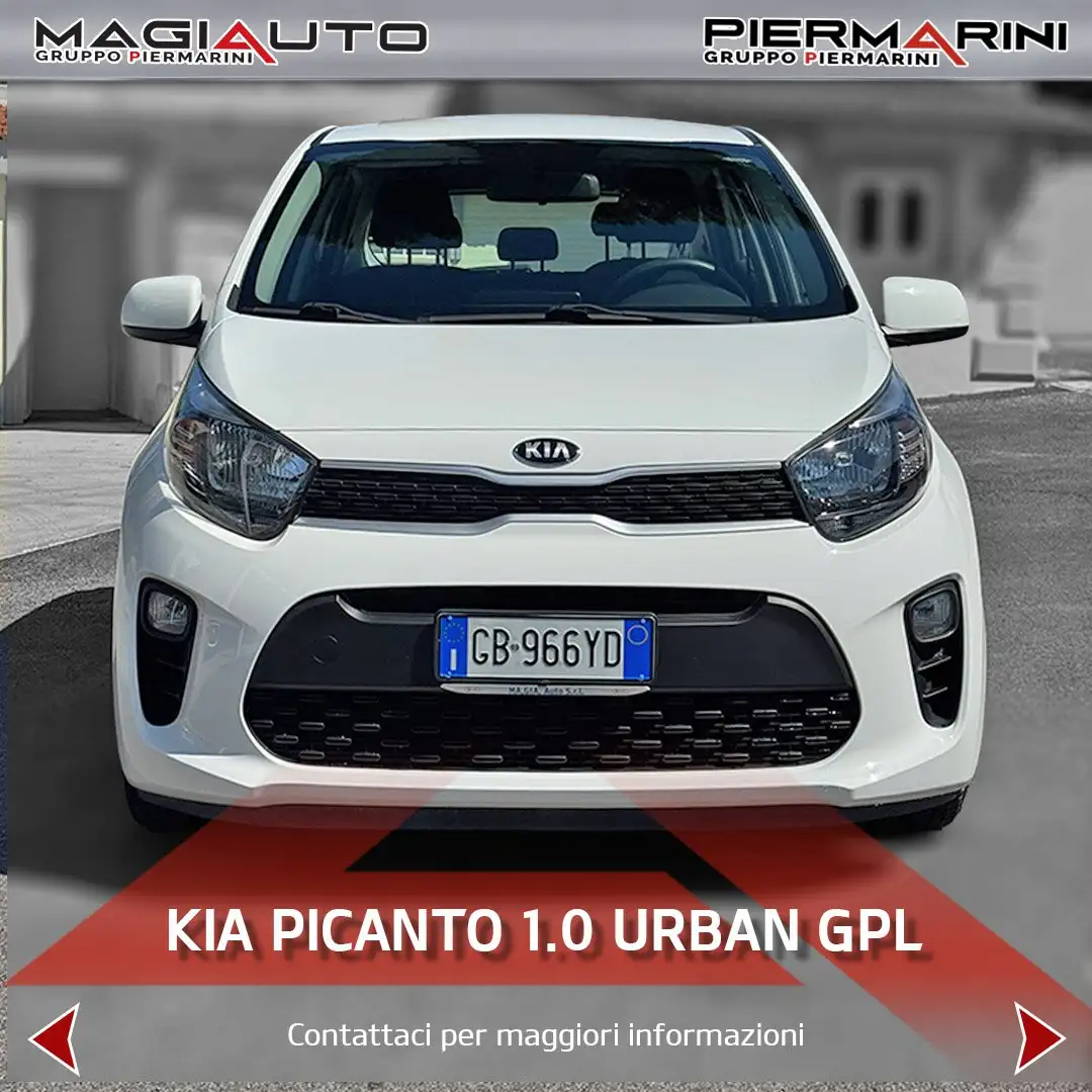 Kia Picanto Picanto 1.0 12V GPL 5 porte Urban Blanc - 2