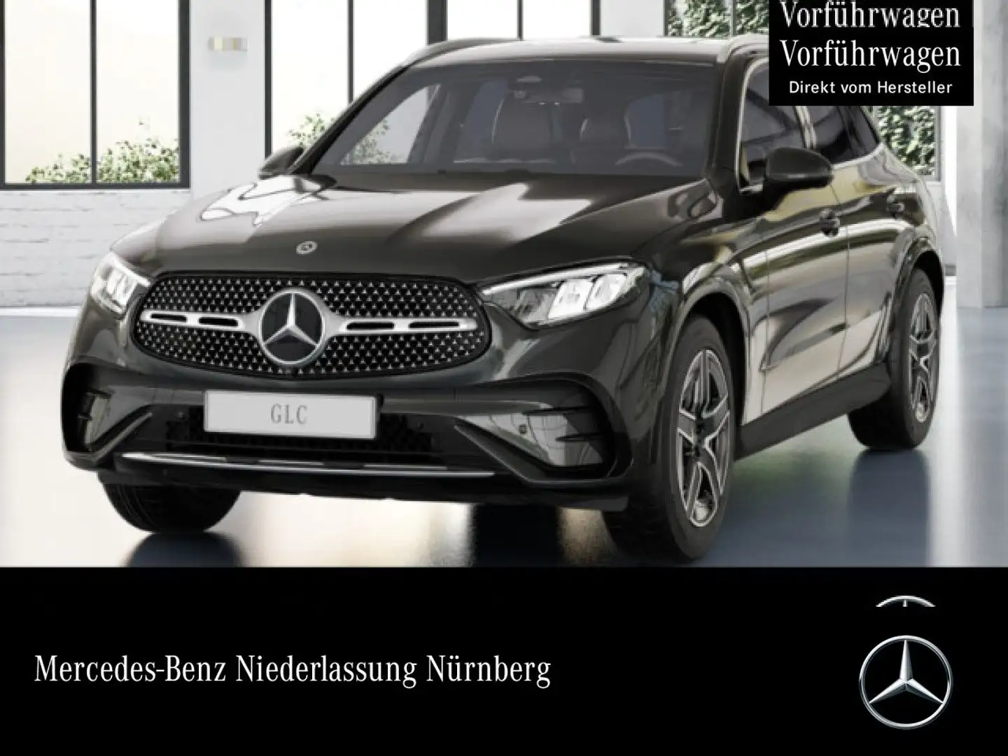 Mercedes-Benz GLC 200 4M AMG+360+AHK+LED+TOTW+KEYLESS+9G Grau - 1