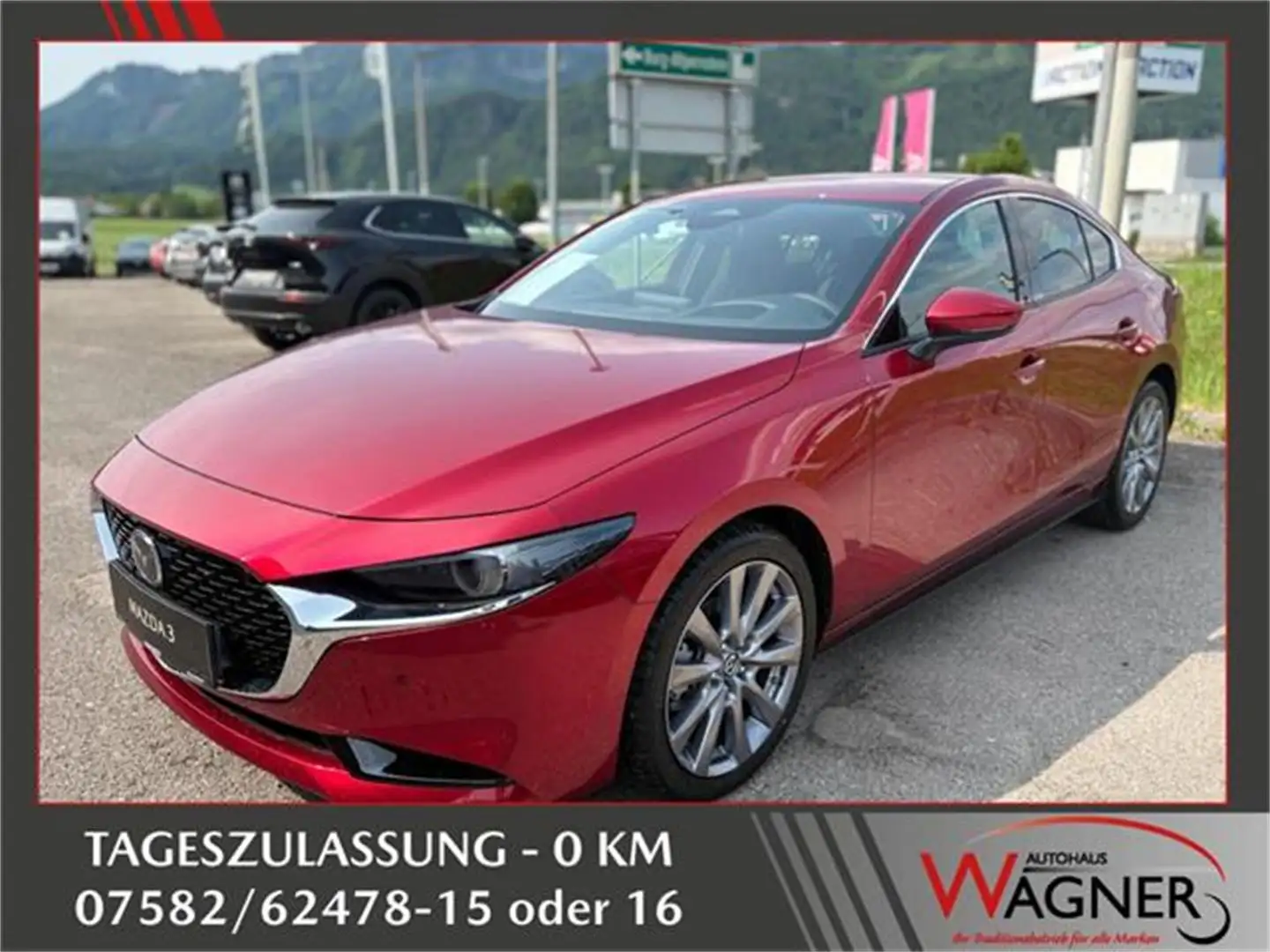 Mazda 3 Sedan e-Skyactiv G140 Exclusive-Line ab €28.80 Rouge - 1