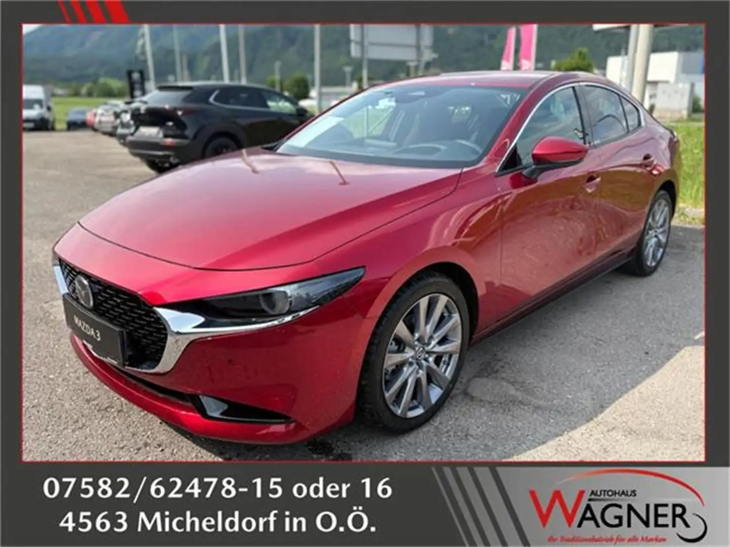 Mazda 3 Sedan e-Skyactiv G140 Exclusive-Line ab €29.50 Rot - 1