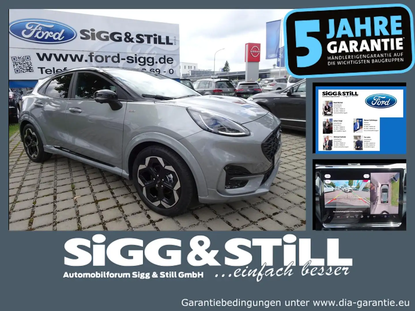 Ford Puma ST-Line X AT PANO*iACC*360*B&O*EL-KLAPPE*SHZ Argent - 1