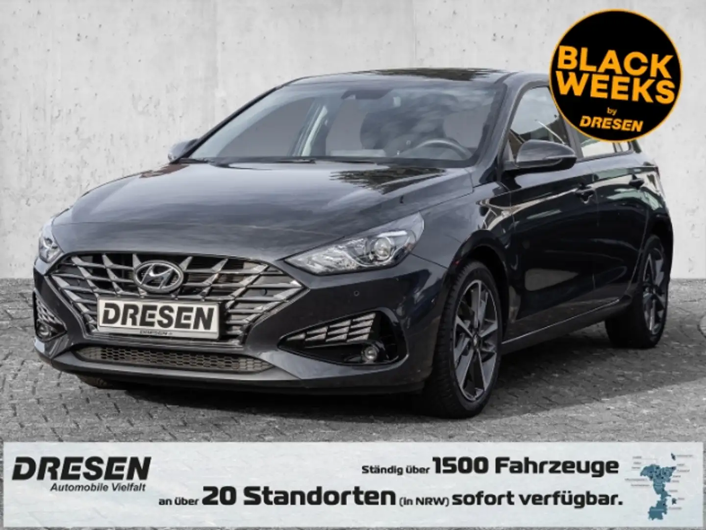 Hyundai i30 1.0 T-GDI 48V Trend Navi*Kamera*Sitzheizung*Klimat Grau - 1