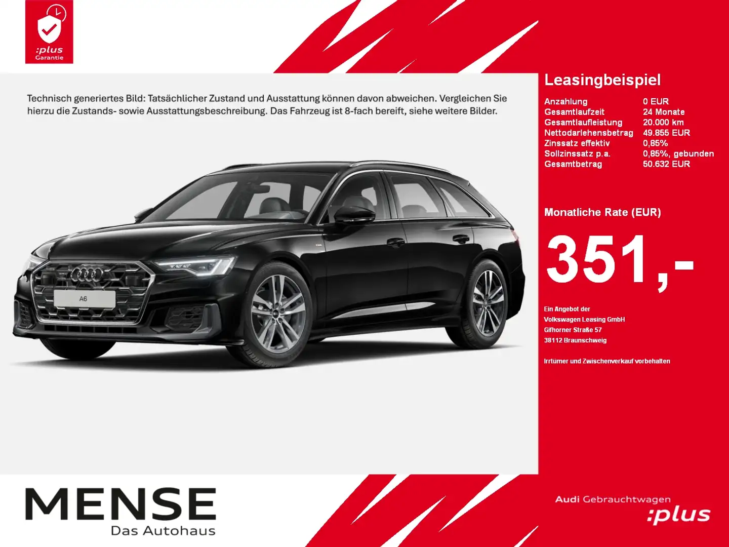 Audi A6 Avant 40 TDI quattro S tronic S line |Matrix Schwarz - 1