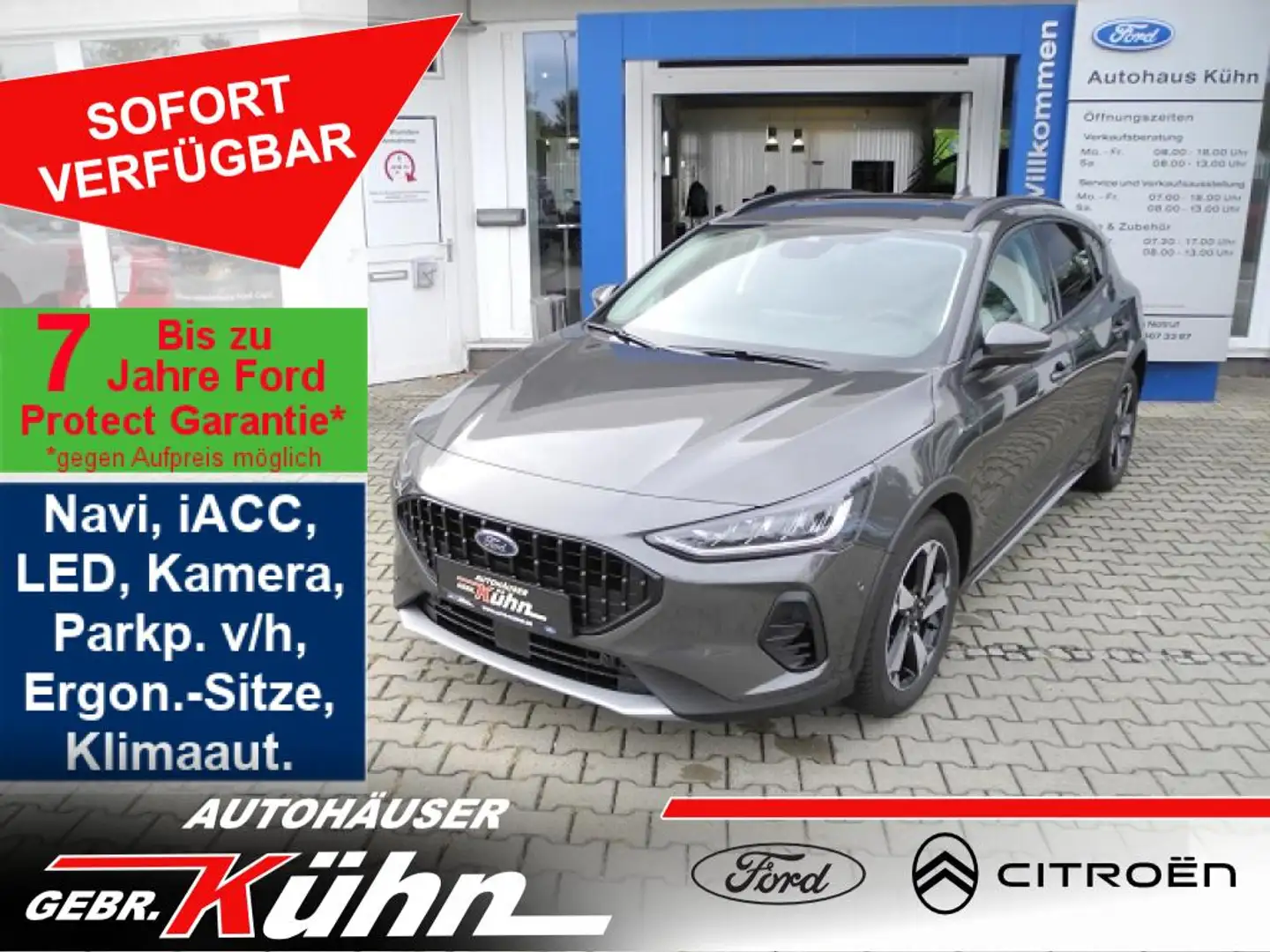 Ford Focus 1.0 Hybrid ACTIVE - Allwetter, TW-/Park-Ass., iACC Grau - 1
