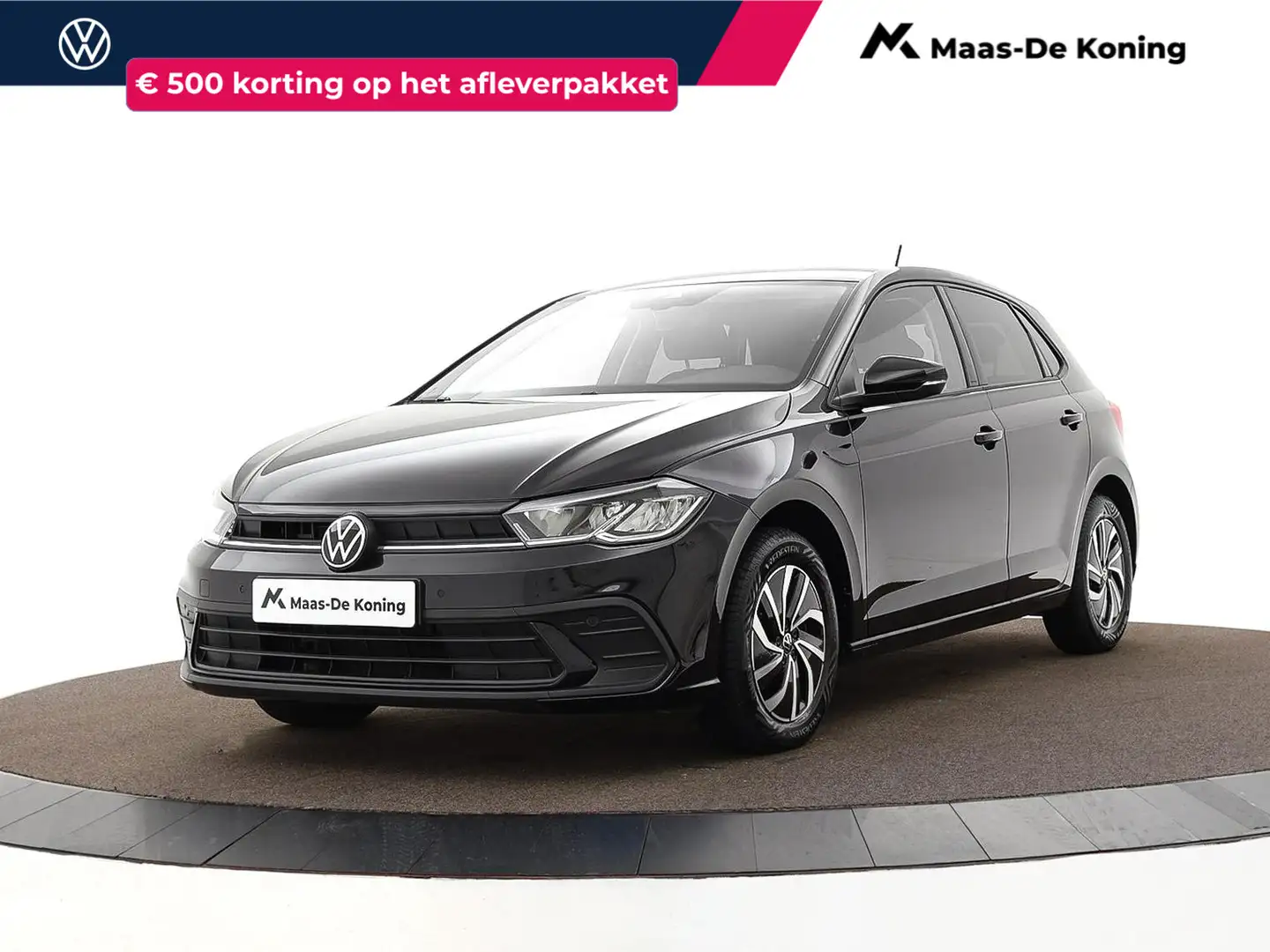 Volkswagen Polo 1.0 TSI 95pk Life Business · Apple/Android Car Pla Zwart - 1