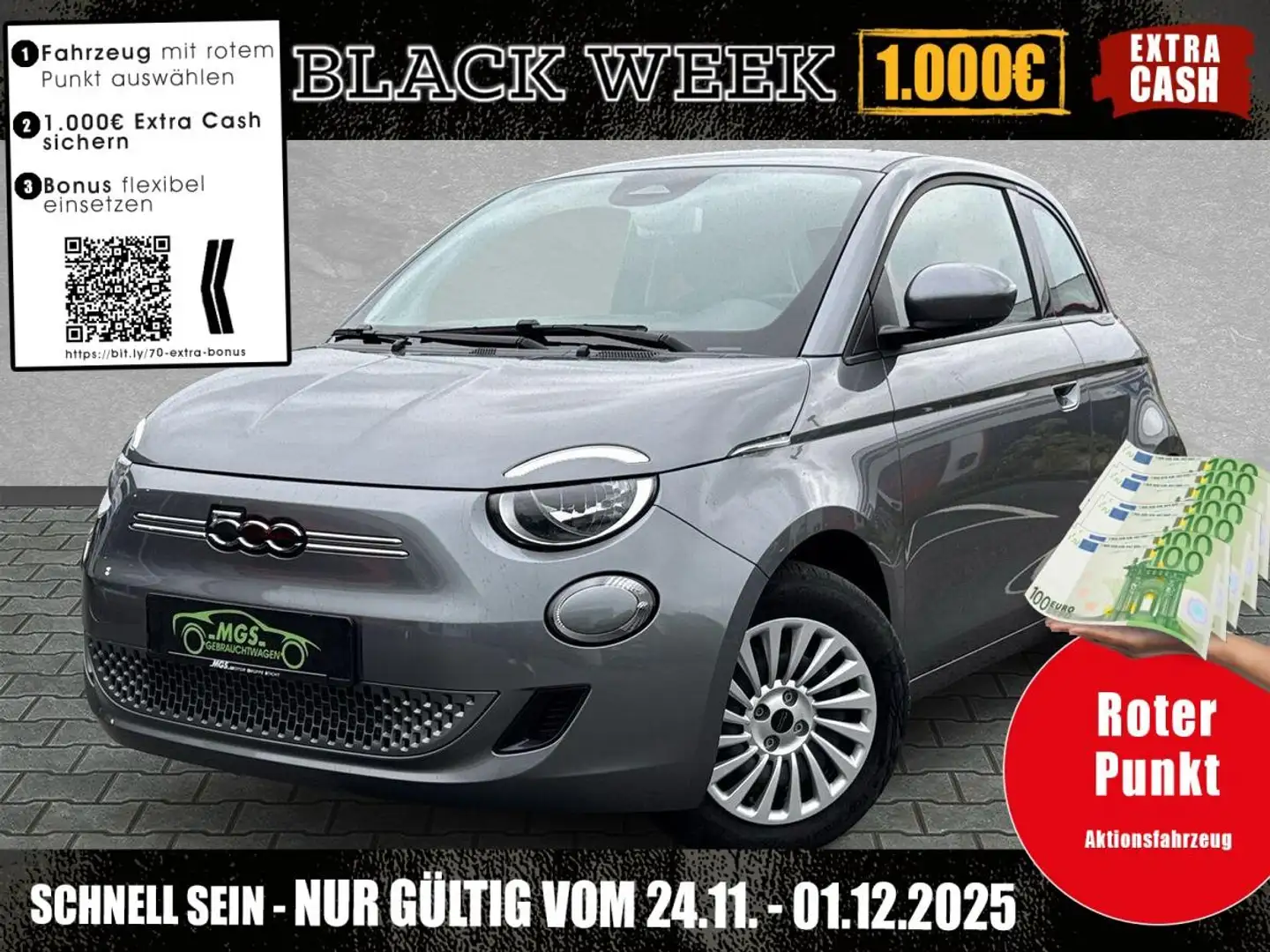 Fiat 500e Action #KLIMA Grau - 1