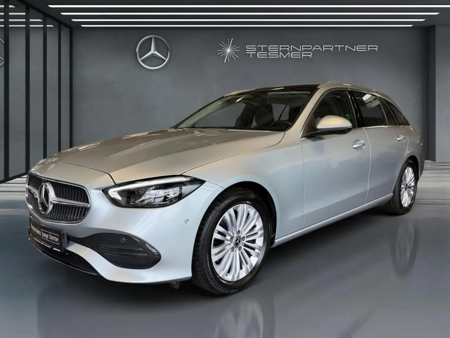 Mercedes-Benz C 220 d T AVANTGARDE+PANO+TOTW+AMBIENTE+360°+AHK Silber - 1