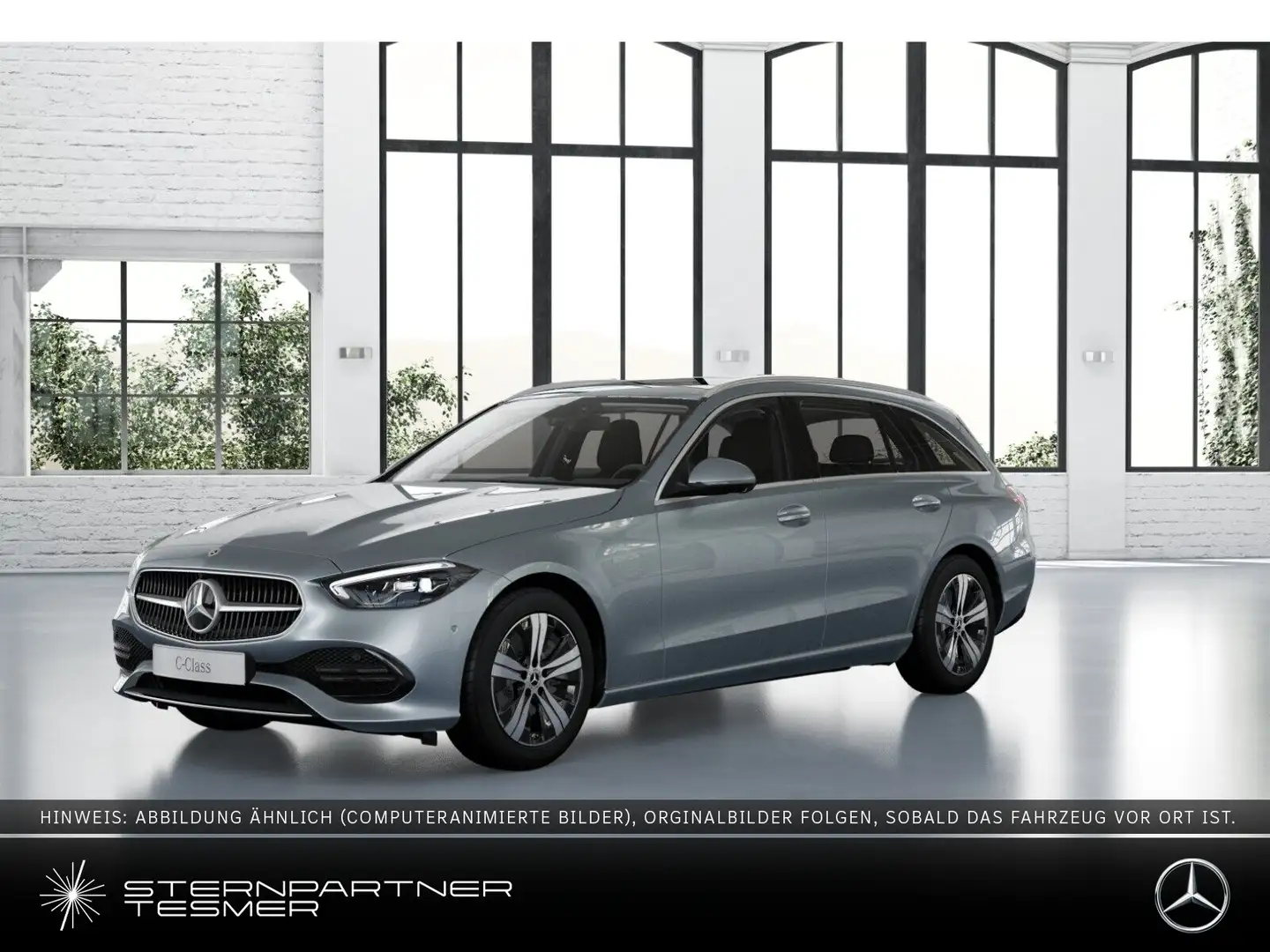 Mercedes-Benz C 220 d T AVANTGARDE+PANO+TOTW+AMBIENTE+360°+AHK Silber - 1
