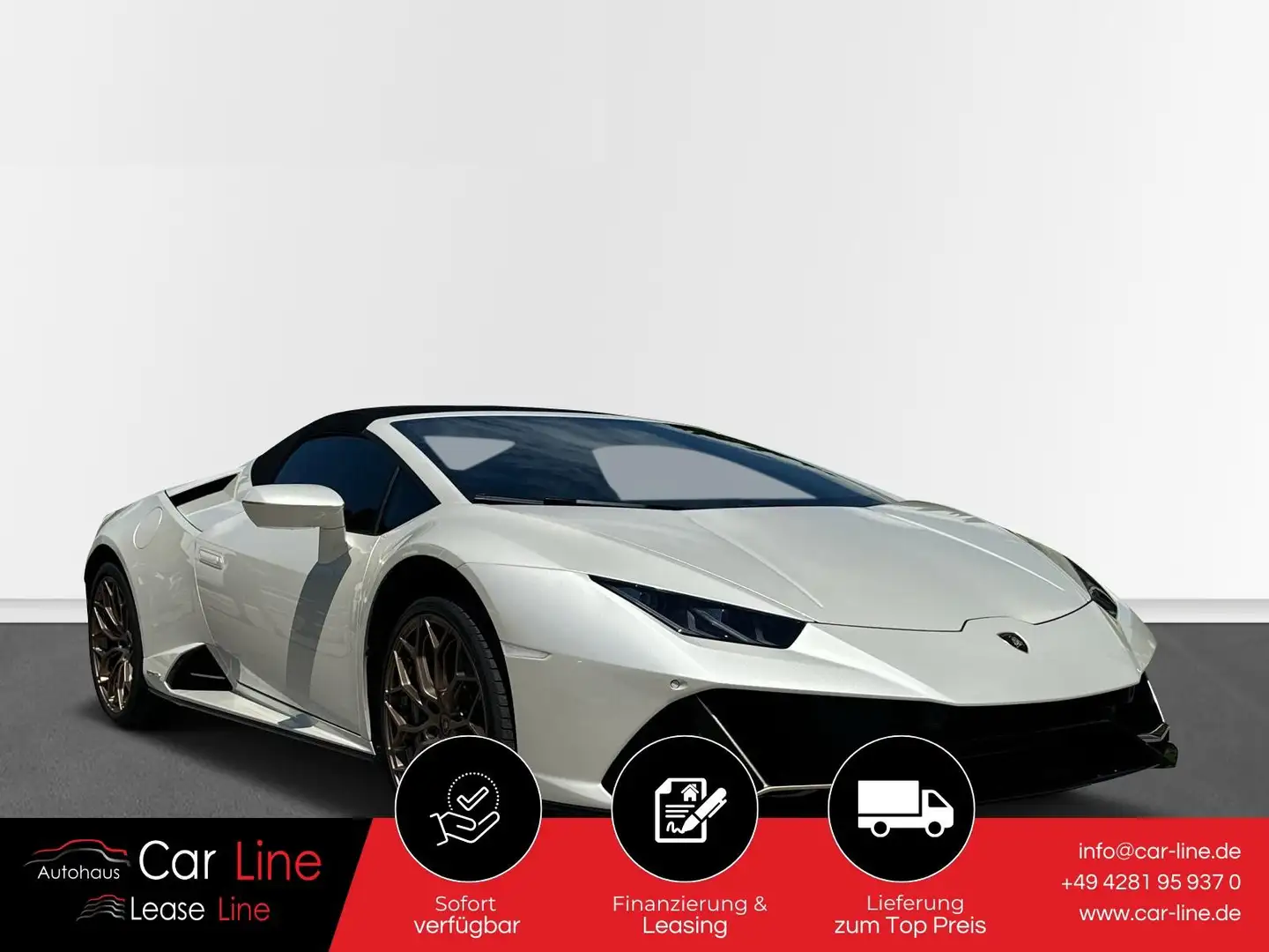 Lamborghini Huracán EVO Spyder*CAM*LIFT*LED*LEDER*NAV* Weiß - 1