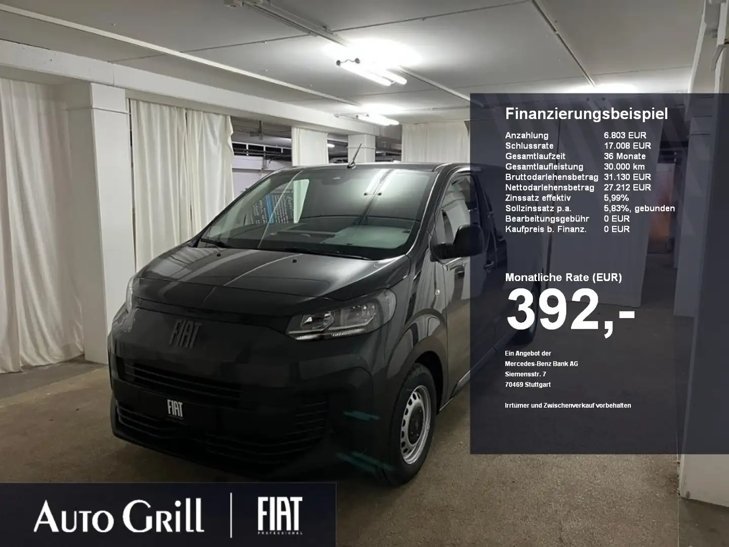 Fiat Scudo L2 RüKa CarPlay Durchlade LaderaumHolz Grau - 1