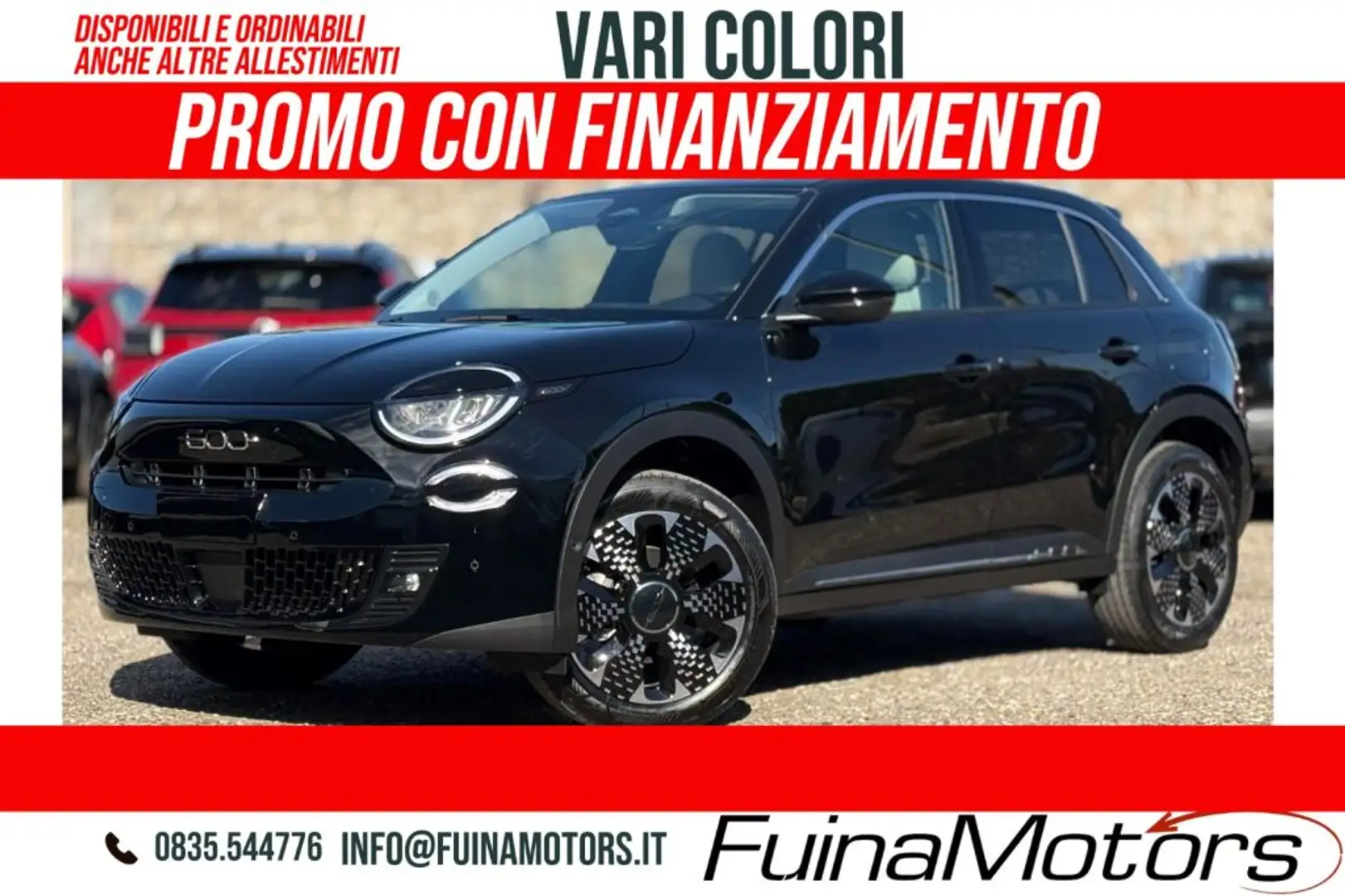 Fiat 600 Hybrid 110 CV DCT MHEV La Prima NUOVO Schwarz - 1