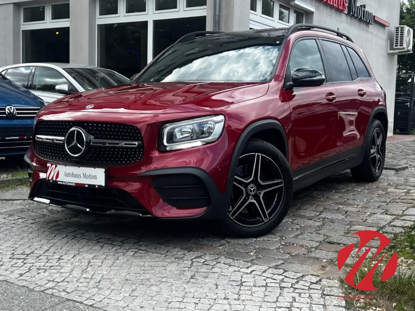 Mercedes-Benz GLB 220 d AMG-Line 4M HUD PANO PDC ACC NAVI 7-SITZER APPLE Rouge - 2