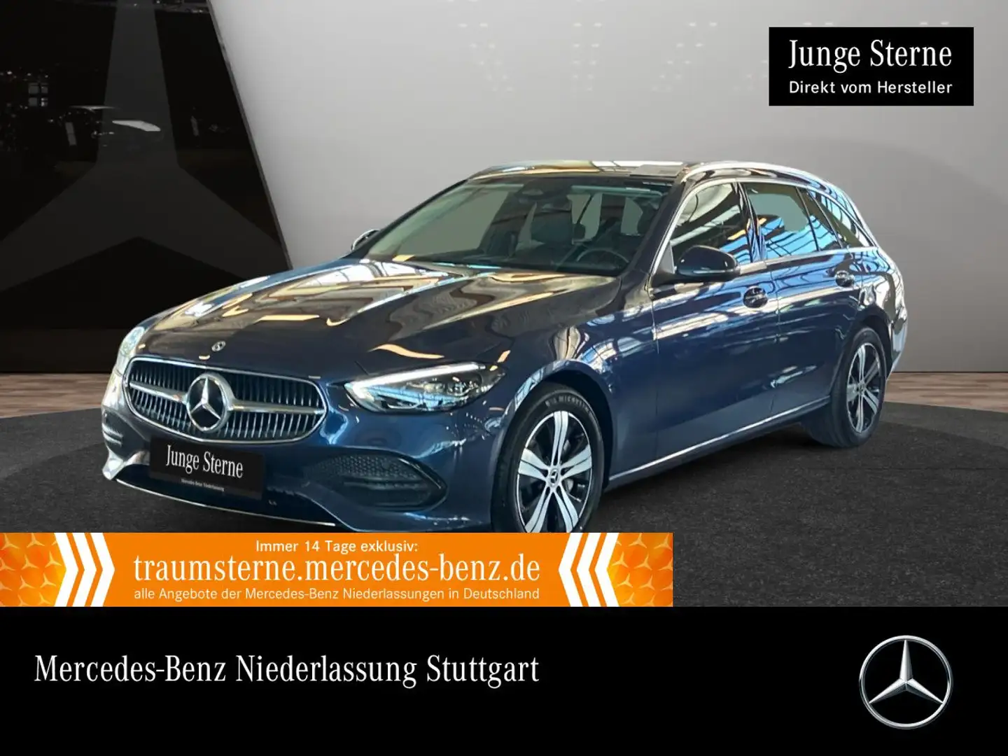 Mercedes-Benz C 300 de T 4M AVANTG+PANO+AHK+LED+KAMERA+TOTW+9G Blau - 1