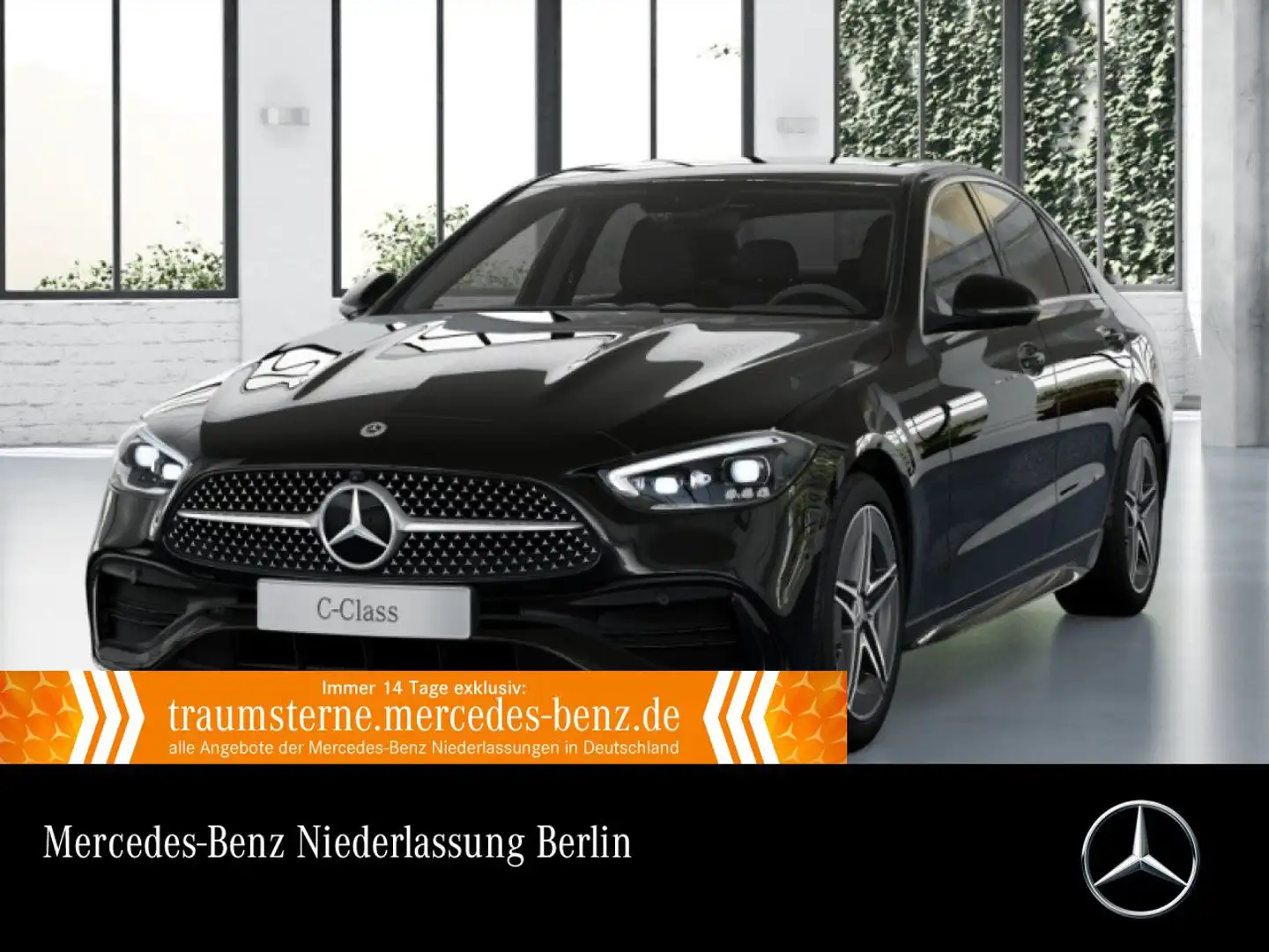 Mercedes-Benz C 200 AMG+360+TOTW+KEYLESS+9G Schwarz - 1