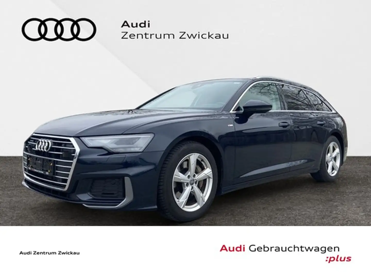 Audi A6 Avant 45TDI quattro Sport LED Scheinwerfer, Navi Bleu - 1