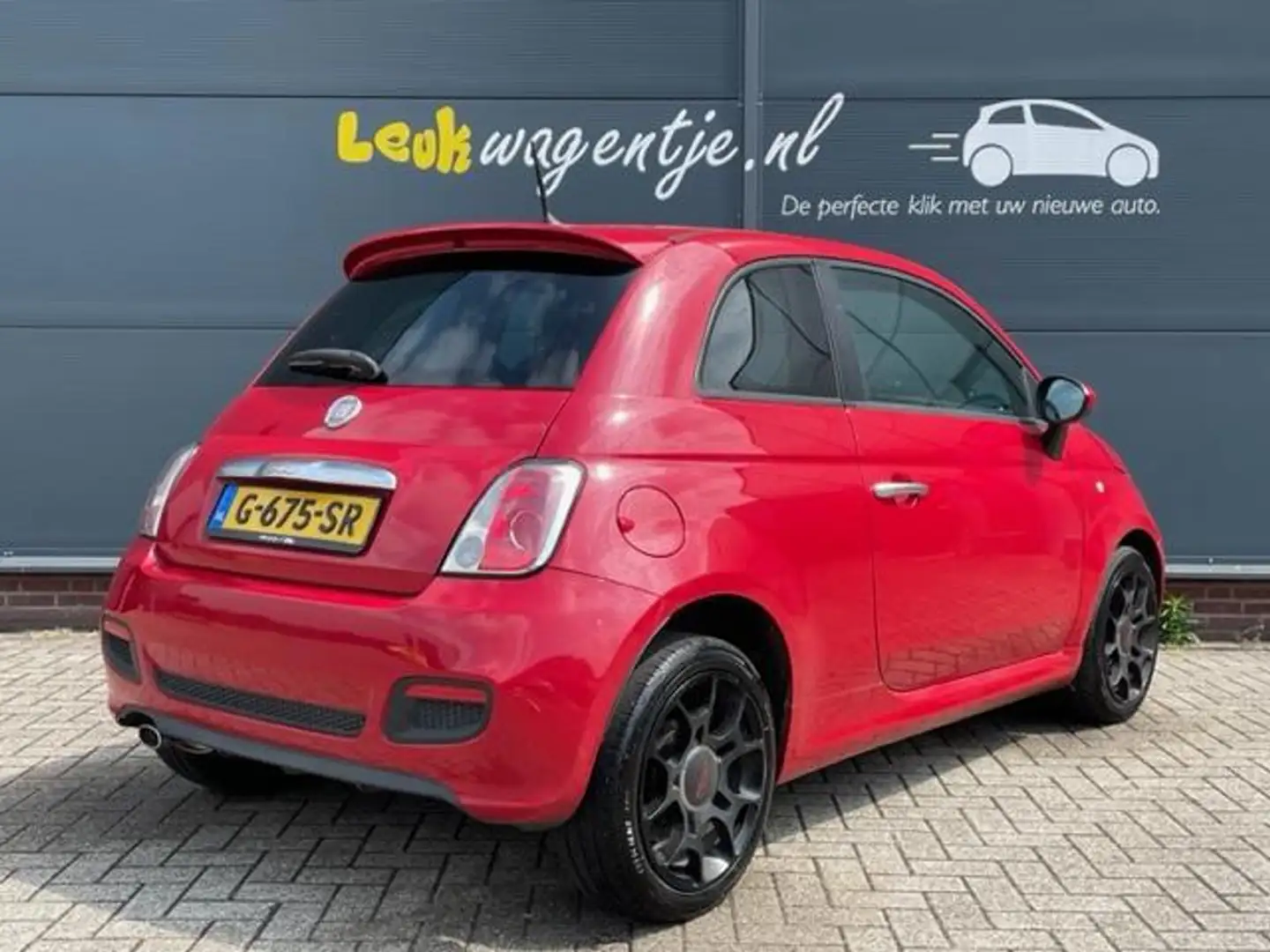 Fiat 500 1.2 500S *sportinterieur *alcantara *16” velgen Rood - 2