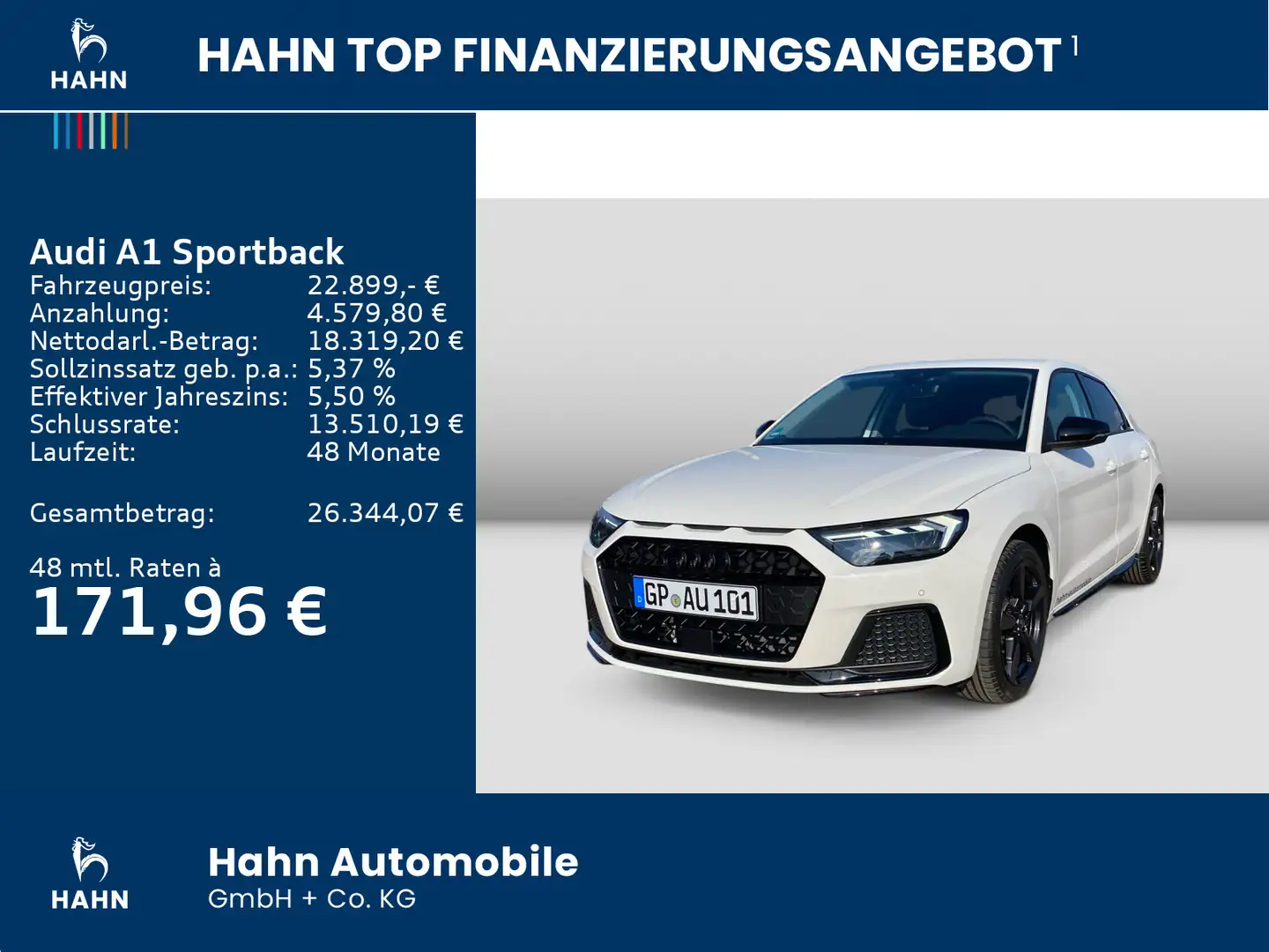 Audi A1 advanced 25 TFSI 70(95PS) Weiß - 2