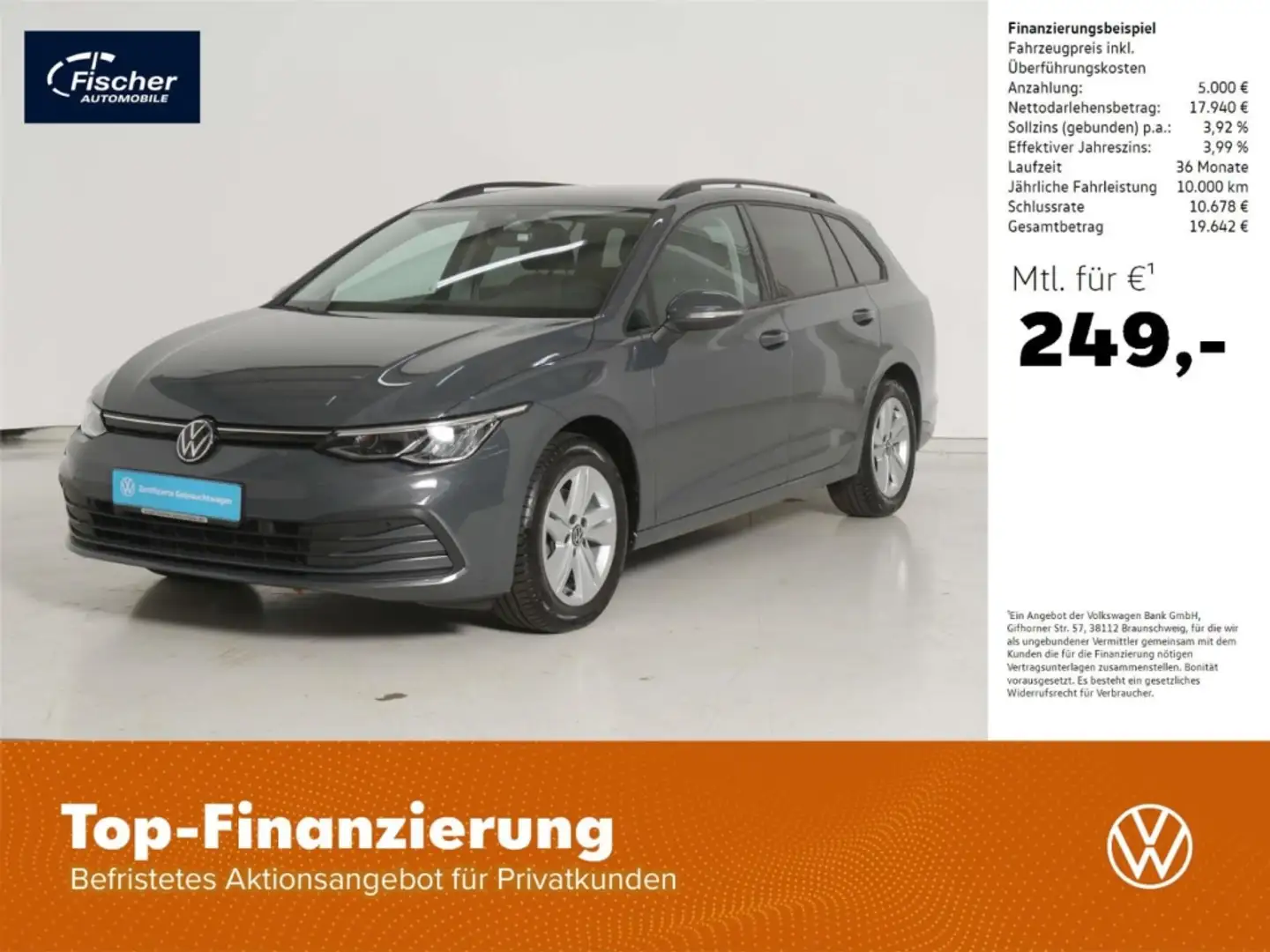 Volkswagen Golf Variant 1.5 TSI Life Grijs - 1