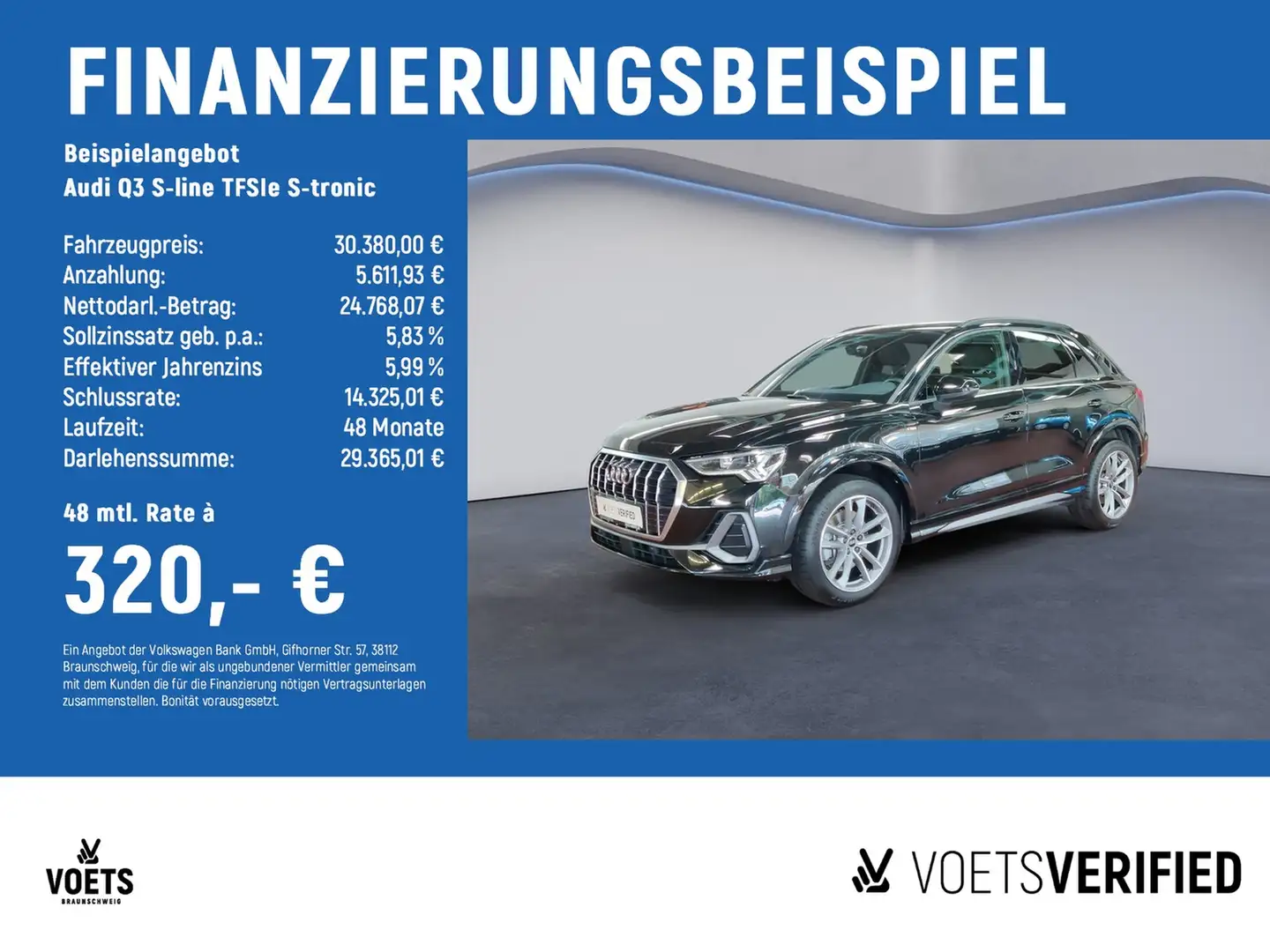 Audi Q3 S-line TFSIe S-tronic LED+PDC+SHZ Schwarz - 2