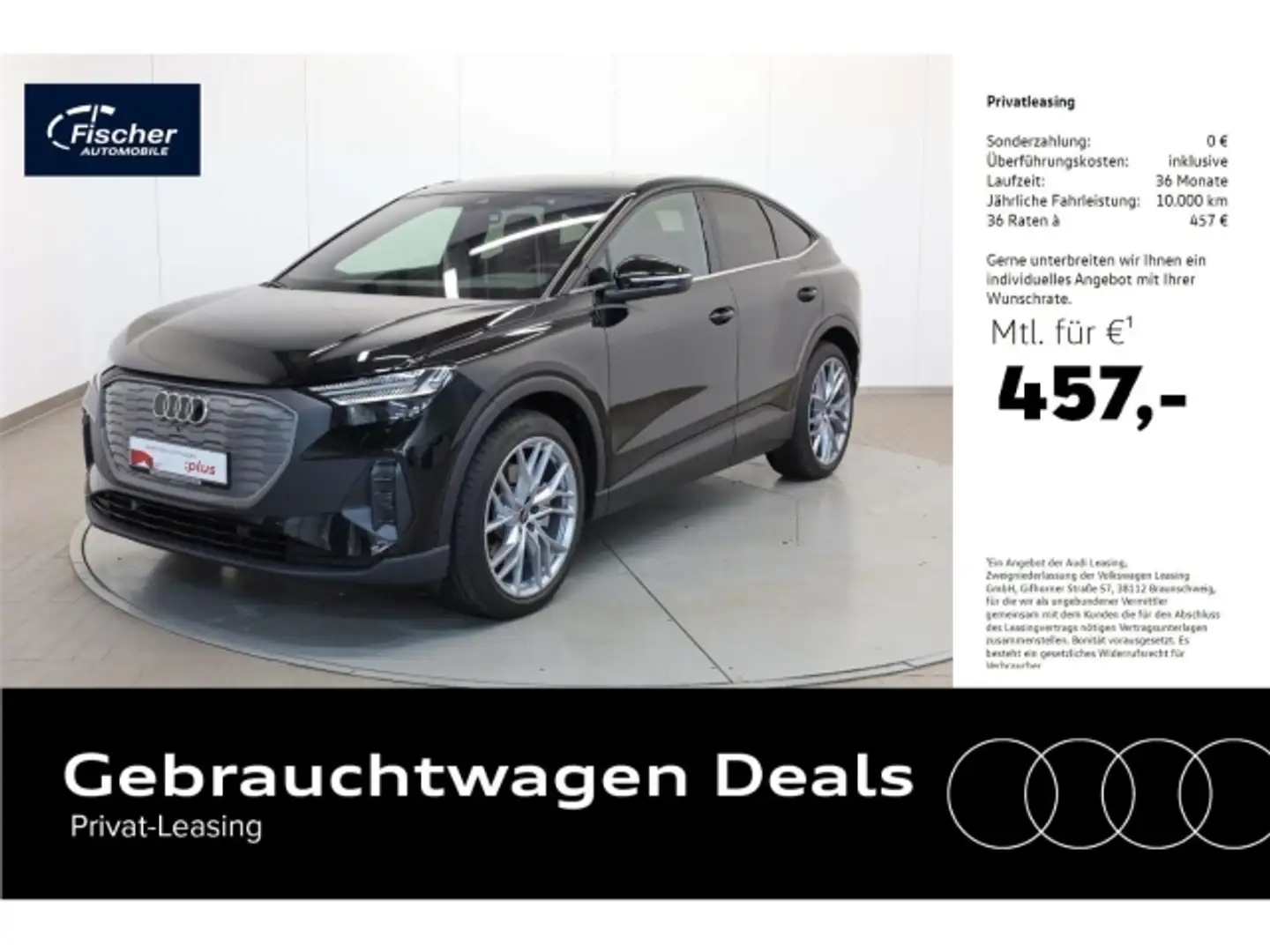 Audi Q4 e-tron e-tron Sportback 45 AHK/21''/W-Pumpe/Matrix Schwarz - 1