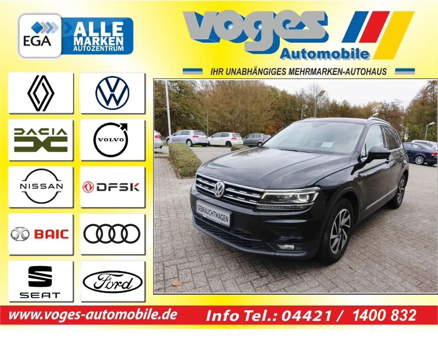 Volkswagen Tiguan 2.0 TDI SCR DSG Join Schwarz - 1