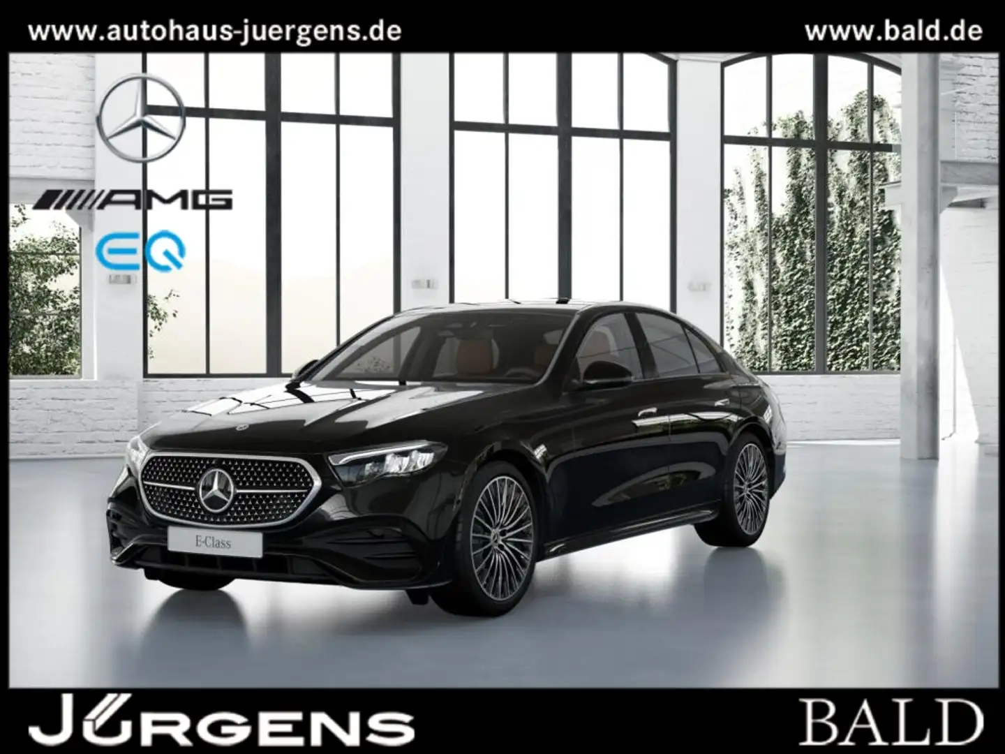 Mercedes-Benz E 200 4M +AMG+LED+Sitzklima+MBUX+Pano+Burm+Navi Schwarz - 1