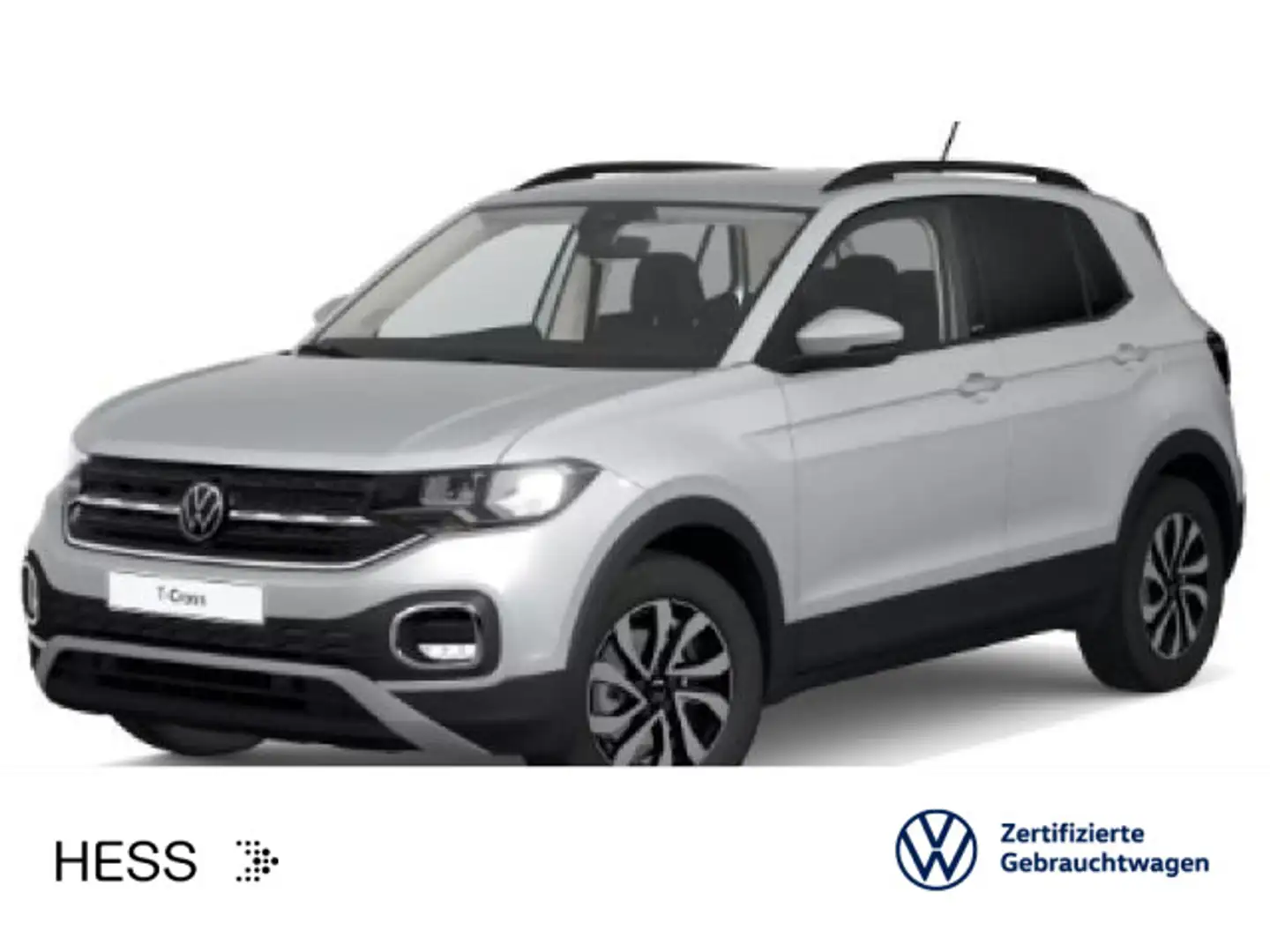 Volkswagen T-Cross Life 1.0 TSI Navi*DAB+*LightAssist*Lane Silber - 1
