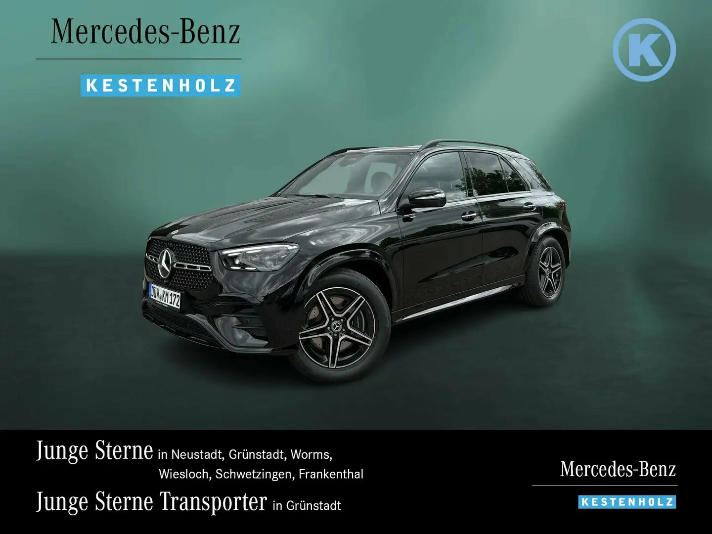Mercedes-Benz GLE 450 GLE 450 d 4M AMG+NIGHT+AHK+DISTRO+PANO+BURME+HUD Schwarz - 1