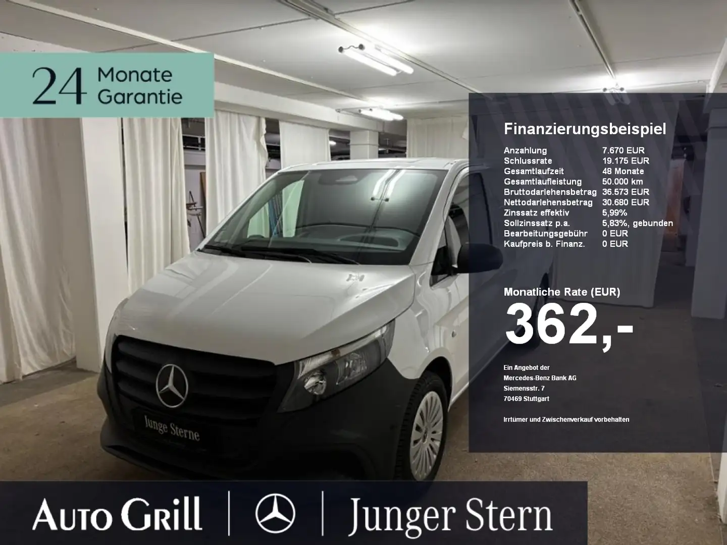 Mercedes-Benz Vito 116 Kasten L *neuesModell*Navi*Klima*Kam* Wit - 1