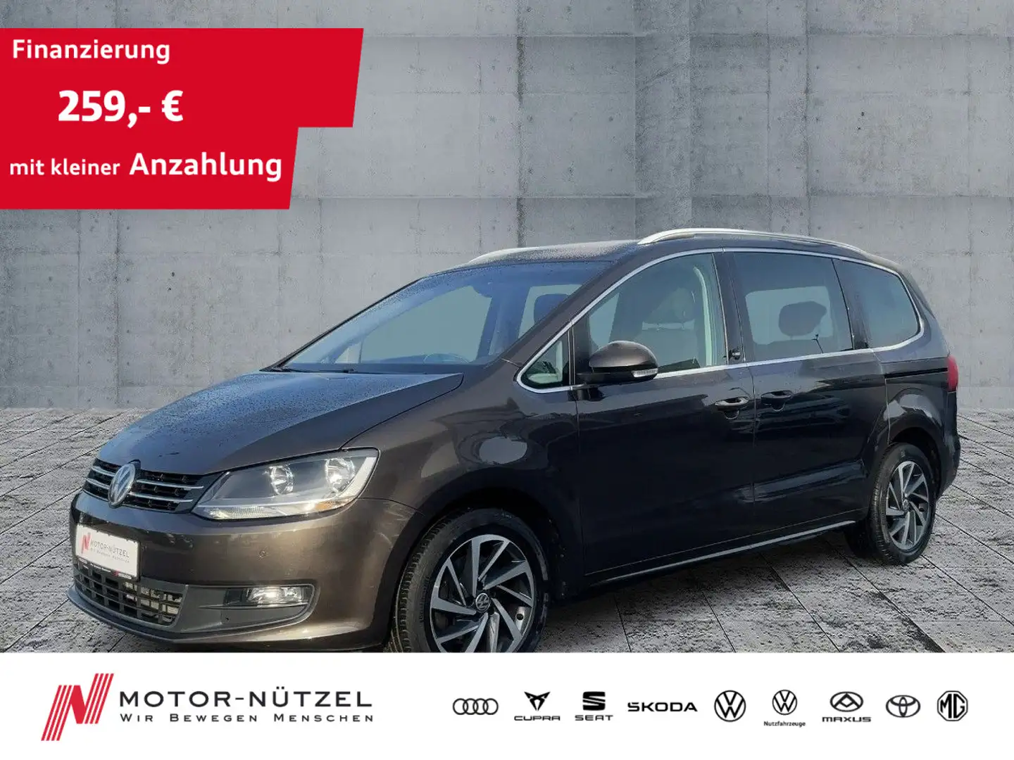 Volkswagen Sharan 2.0TSI SOUND DSG ACC+AHK+RFK+SHZ+7-SITZER Braun - 1