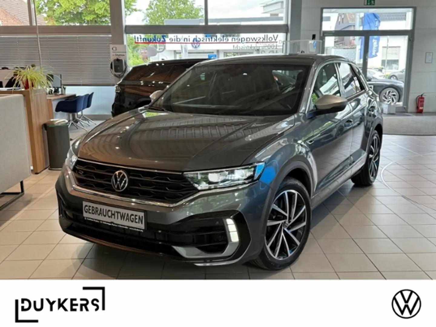 Volkswagen T-Roc R 2.0 TSI NAVI AHK RFK Grijs - 1