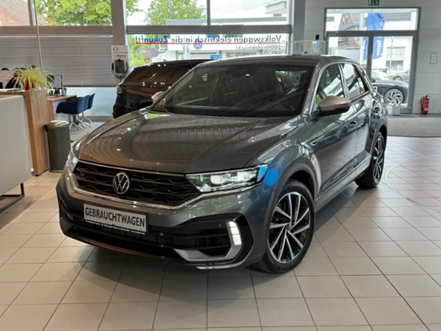 Volkswagen T-Roc R 2.0 TSI NAVI AHK RFK Gris - 2
