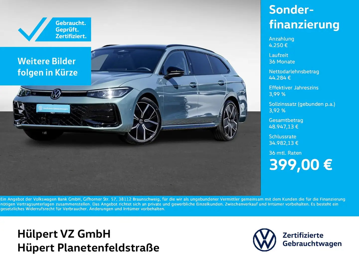 Volkswagen Passat Variant 2.0 R-LINE 4X4 NEUES MODELL PANO Zielony - 1