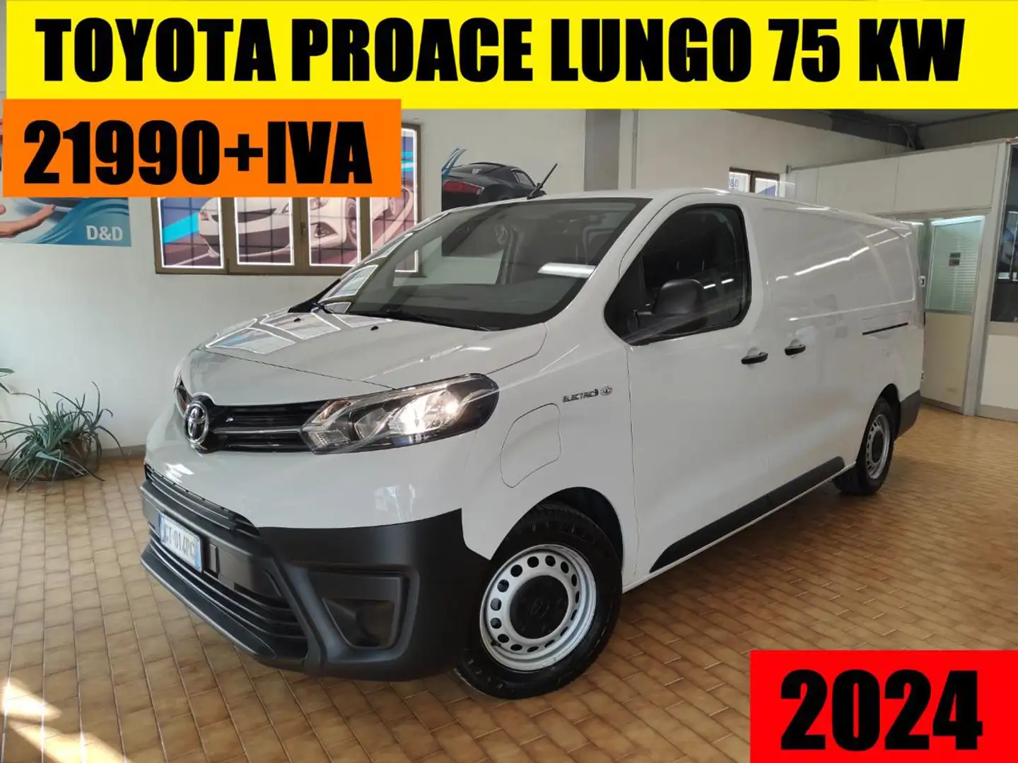 Toyota Proace Electric 75 kWh PREZZO REALE 21990+IVA bijela - 1