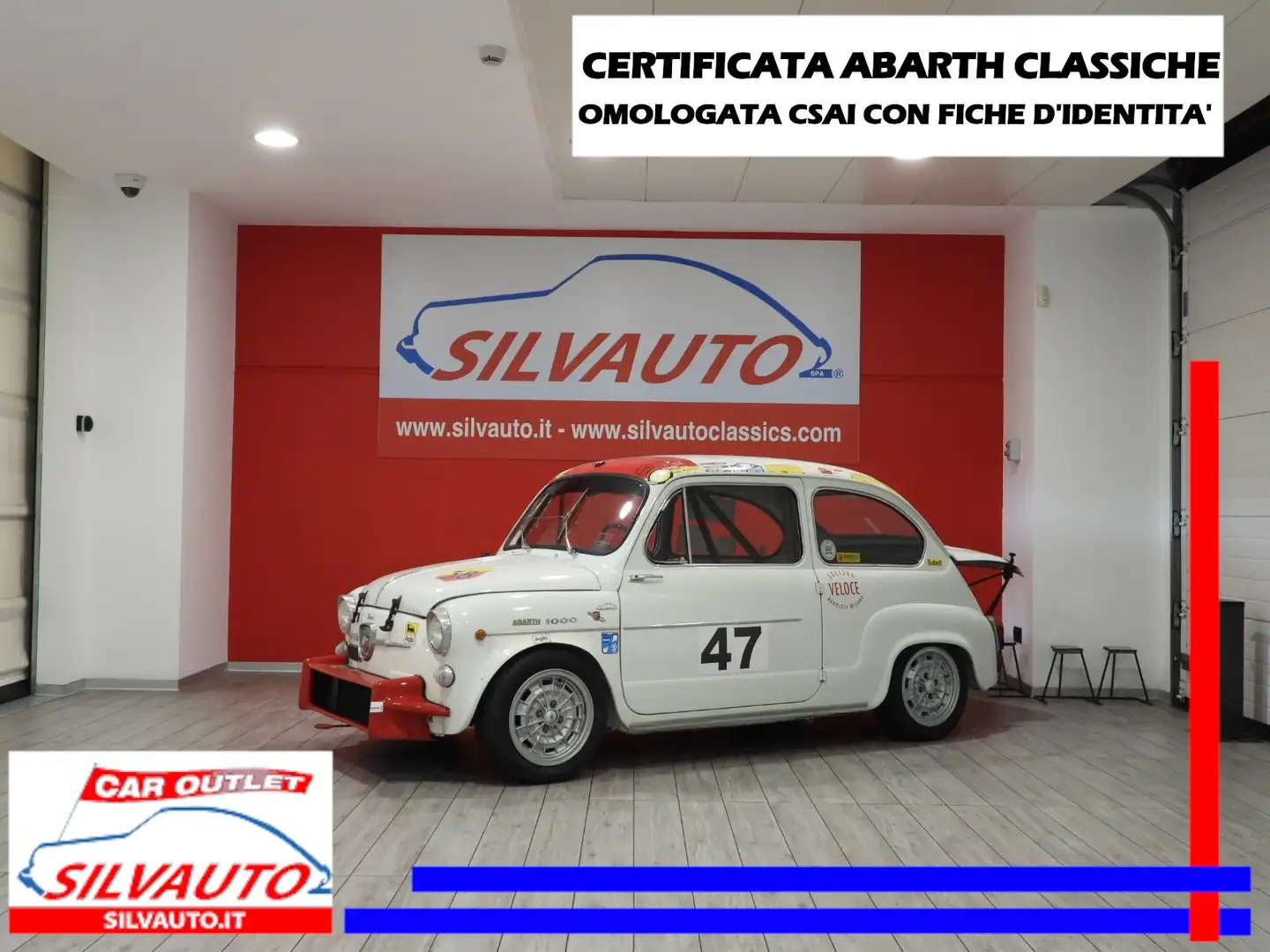 Abarth FIAT 1000 TC –CERTIFICATA ABARTH CLASSICHE(1963) bijela - 1