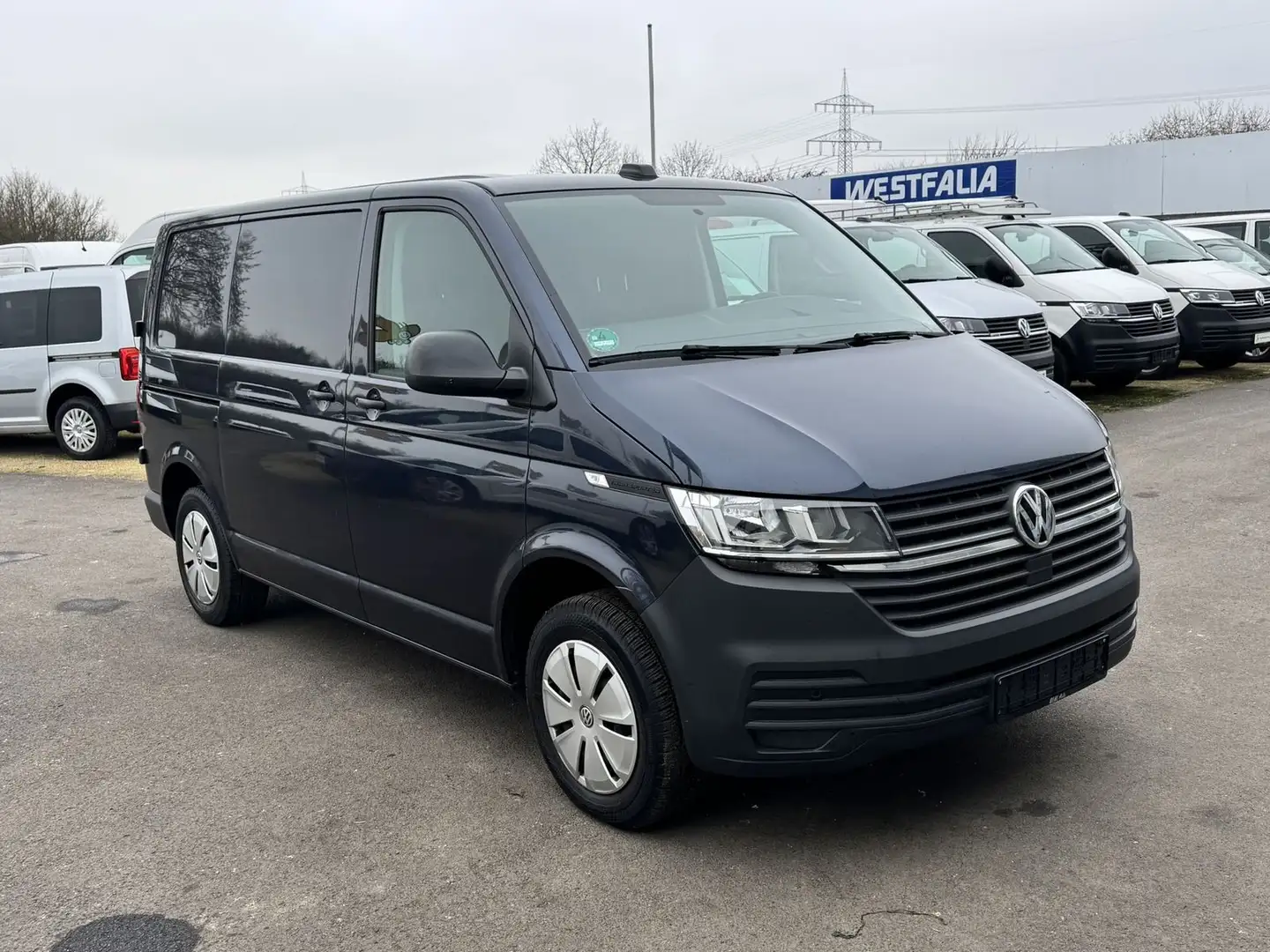 Volkswagen T6 Transporter 6.1 Kasten TDI AHK*NAVI*Tempomat Bleu - 2