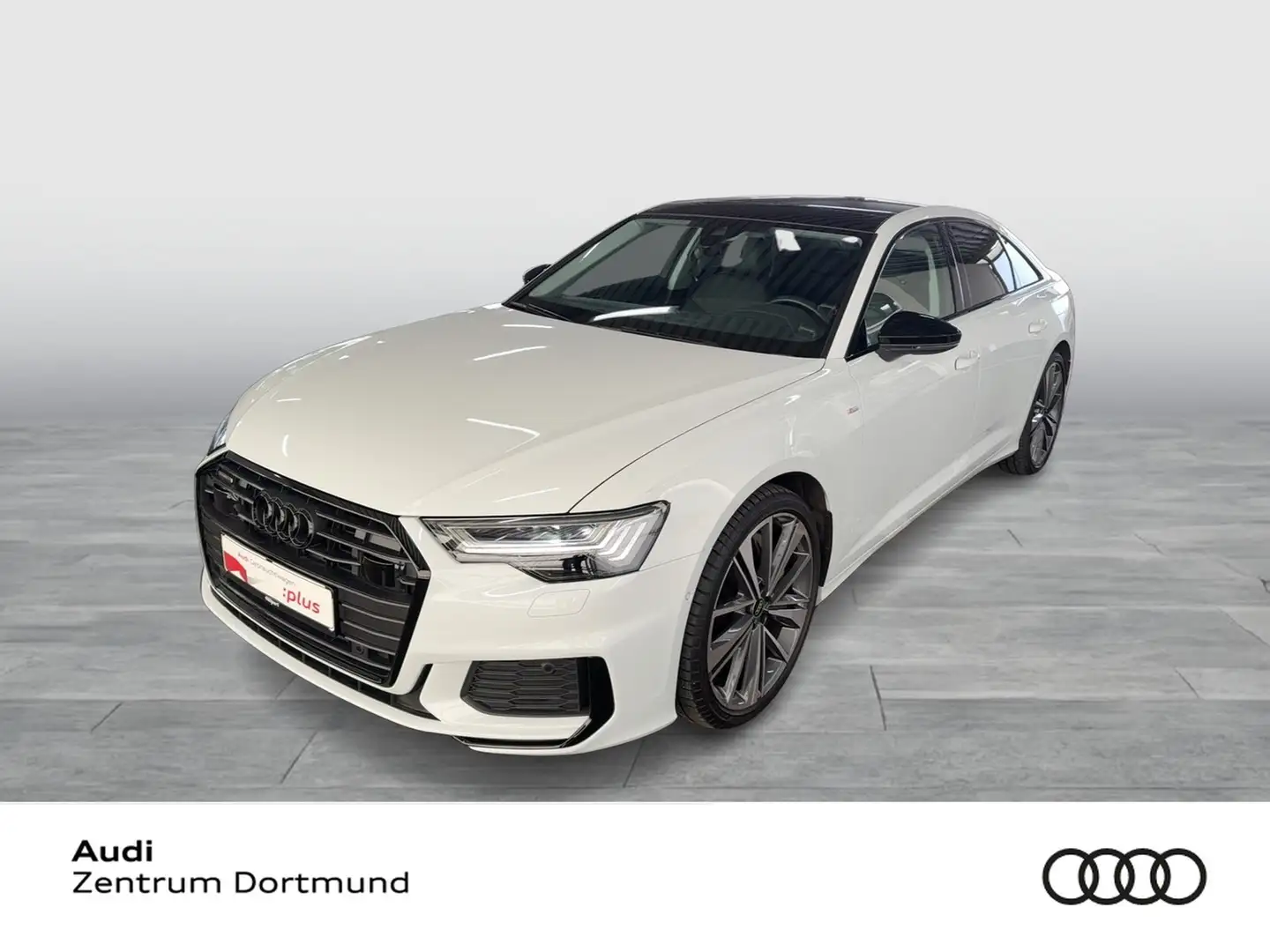 Audi A6 50 HYBRID Q. S LINE PANO LEDER ALU21 NAVI Blanco - 1