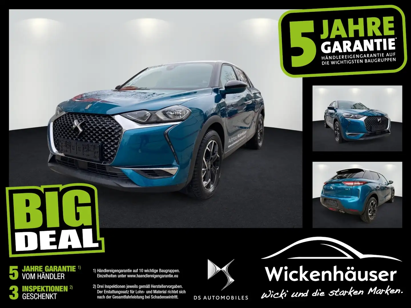 DS Automobiles DS 3 Crossback DS3 Crossback PureTech 130 Bastille Navi Kamera Grün - 1