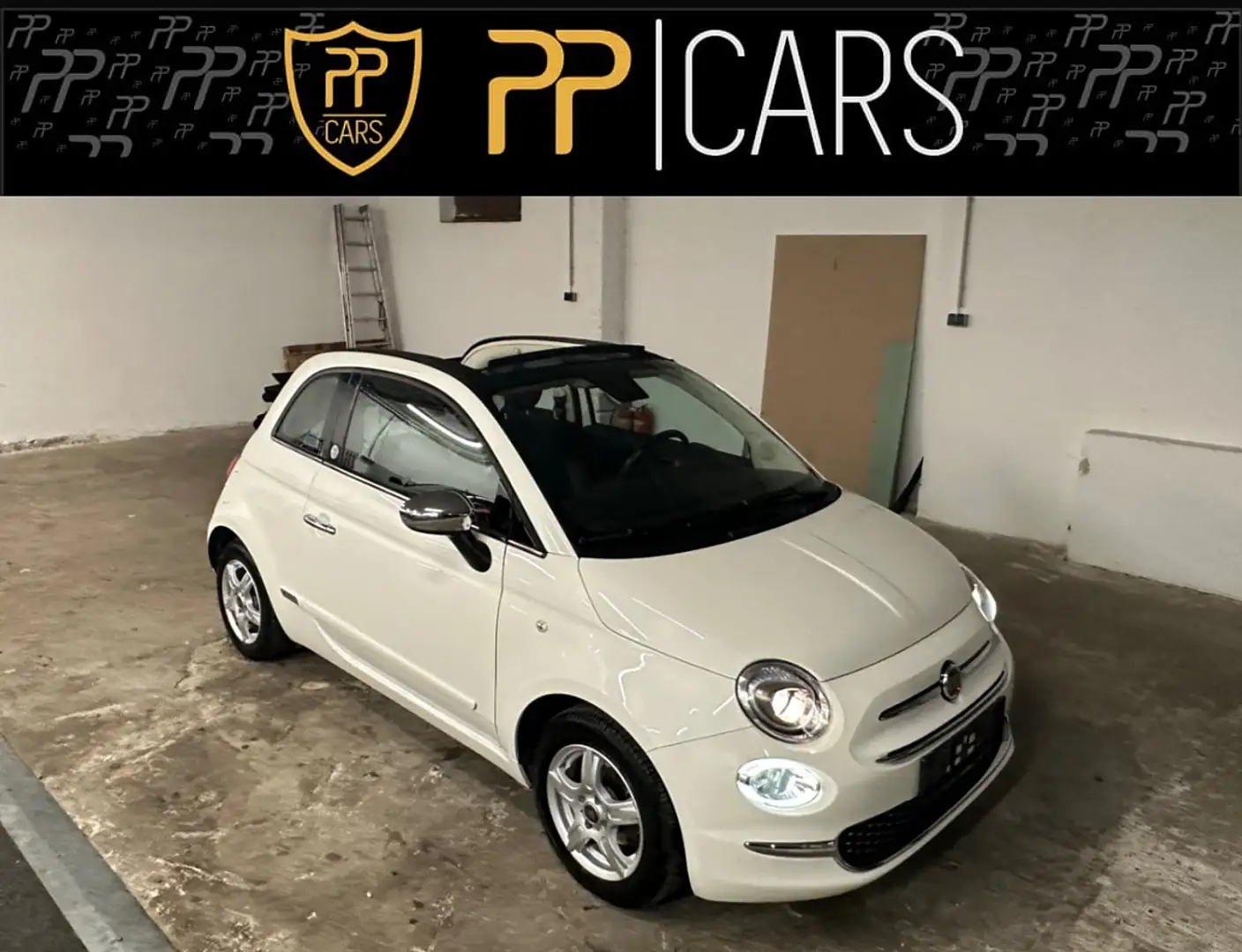 Fiat 500C 0,9 TwinAir 85 Mirror ** CABRIO / DACH-SCHWARZ ** Weiß - 1