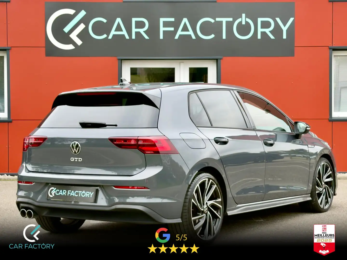 Volkswagen Golf GTD 2.0 TDI 200 DSG 1ère Jante Adelaide Harmand Kardon Matrix Keyless Garantie 06/2027 Gris - 2