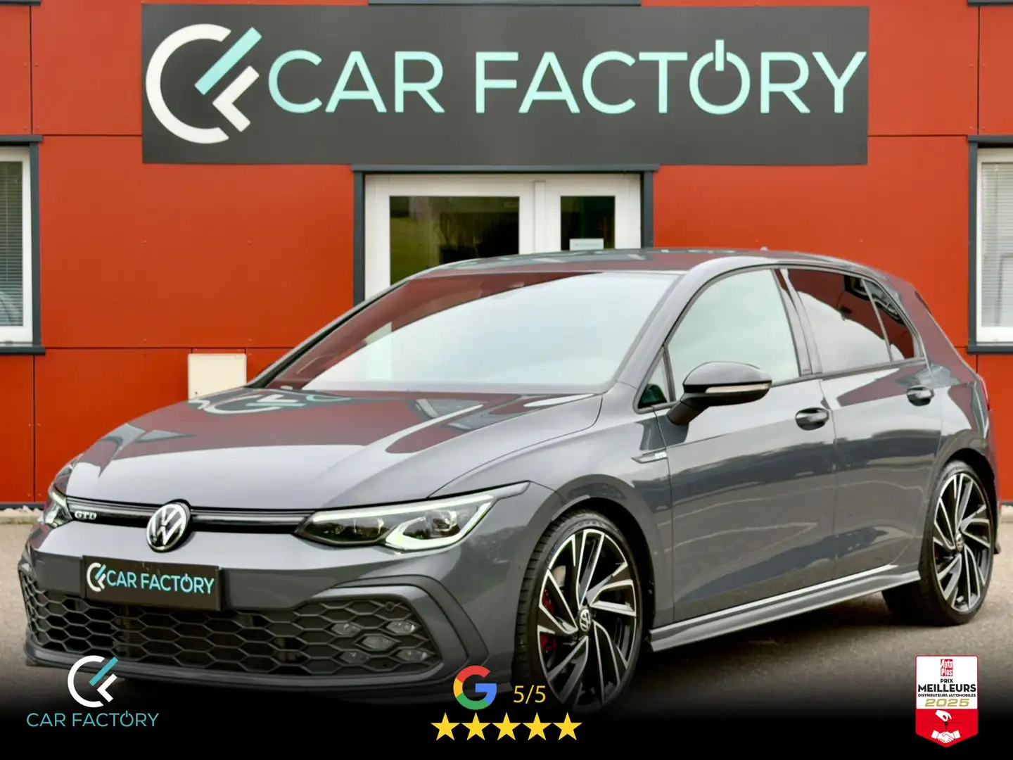 Volkswagen Golf 8 GTD 2.0 TDI 200 DSG 1ère Jante Adelaide Harmand Kardon Matrix Keyless Garantie 06/2027 Gris - 1