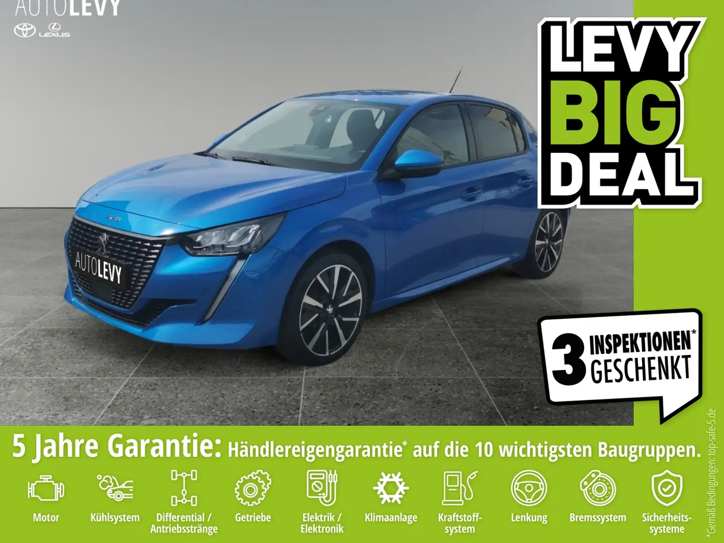 Peugeot 208 1.2l Allure ACC*SHZ'Klimaauto.*180°Kamera Blau - 1