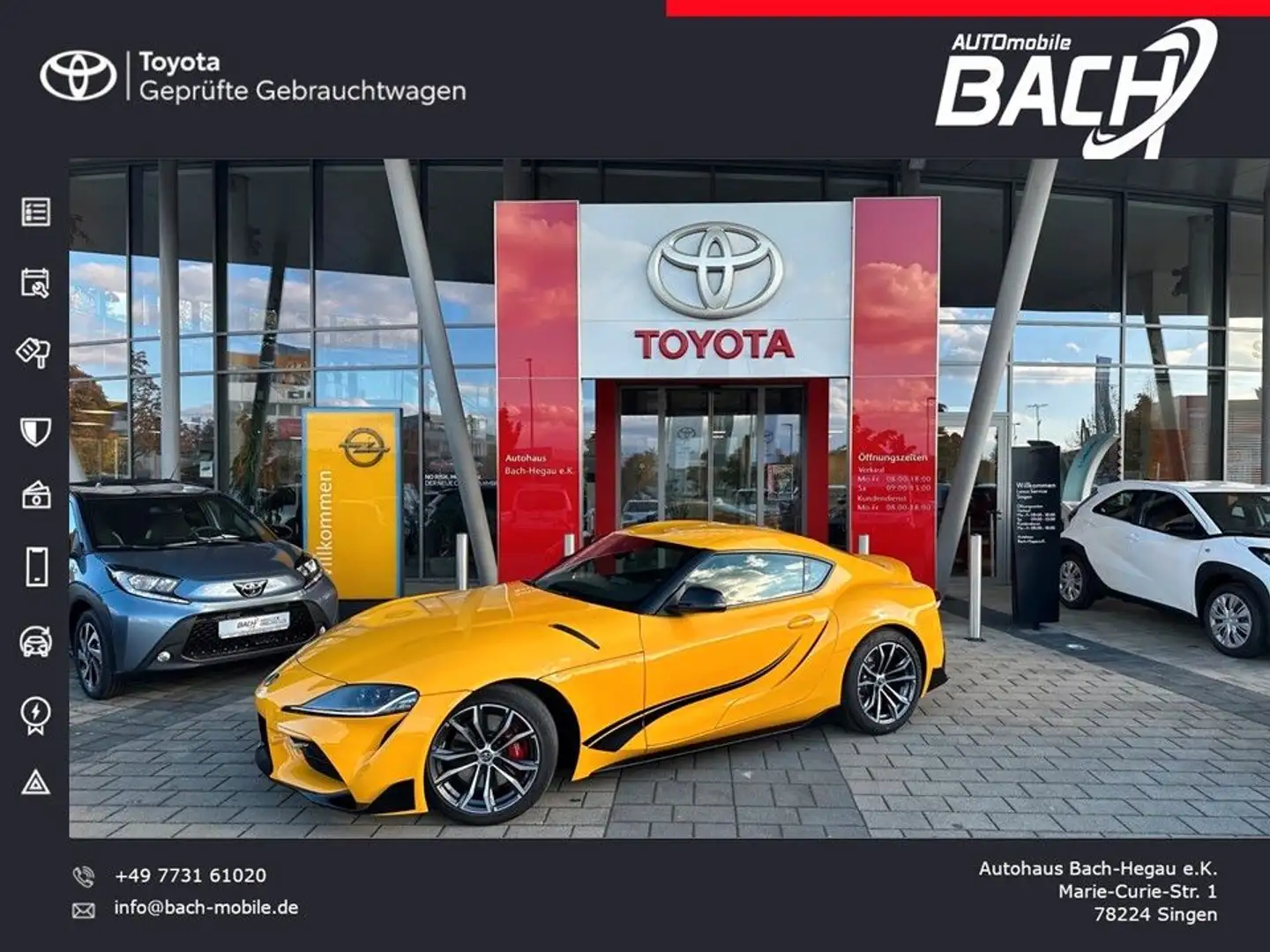 Toyota Supra GR 2.0 PREMIUM-PAKET,LEDER,AUTOMATIK,HUD Gelb - 1