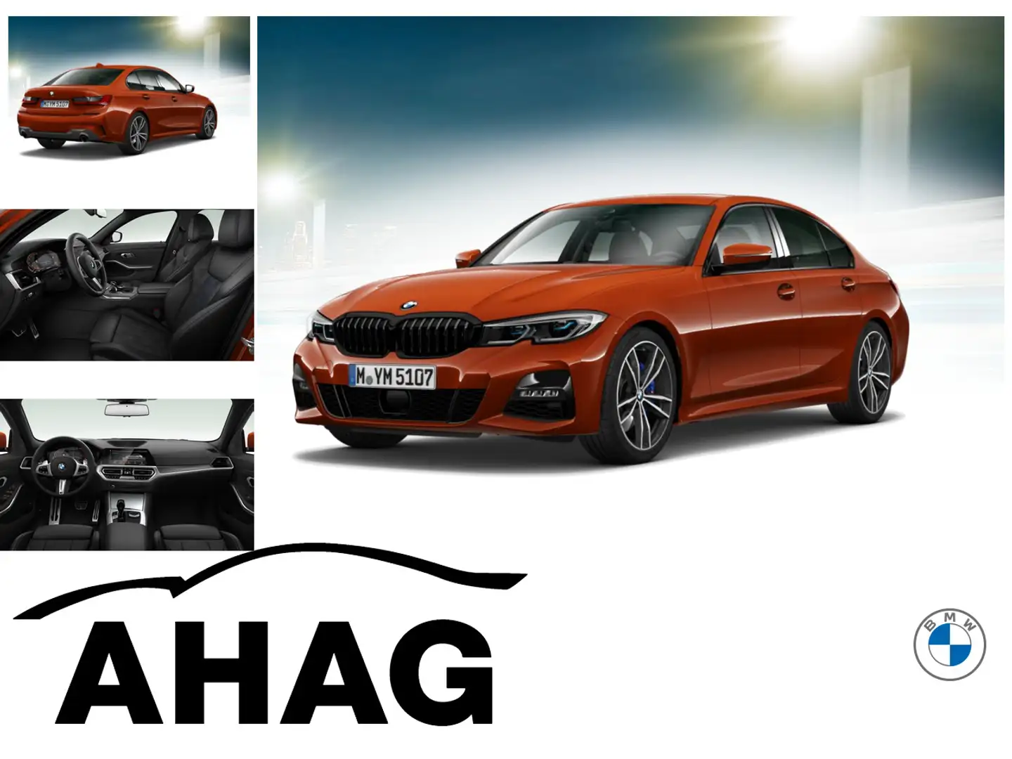 BMW 330 i xDrive M Sport Automatic Innovationsp. PDC Orange - 1