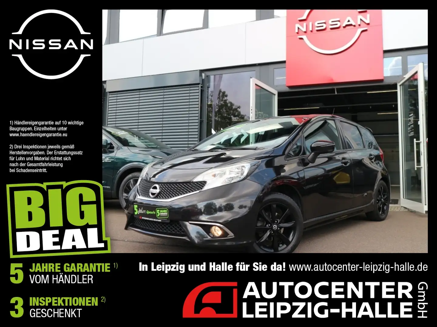 Nissan Note 1.2 Black Edition Navi SHZ Klimaauto WKR DAB Negro - 1