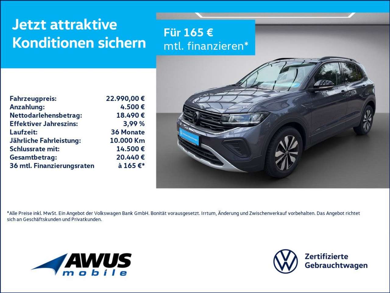 Volkswagen T-Cross 2025 — 1.0TSI Goal AHK