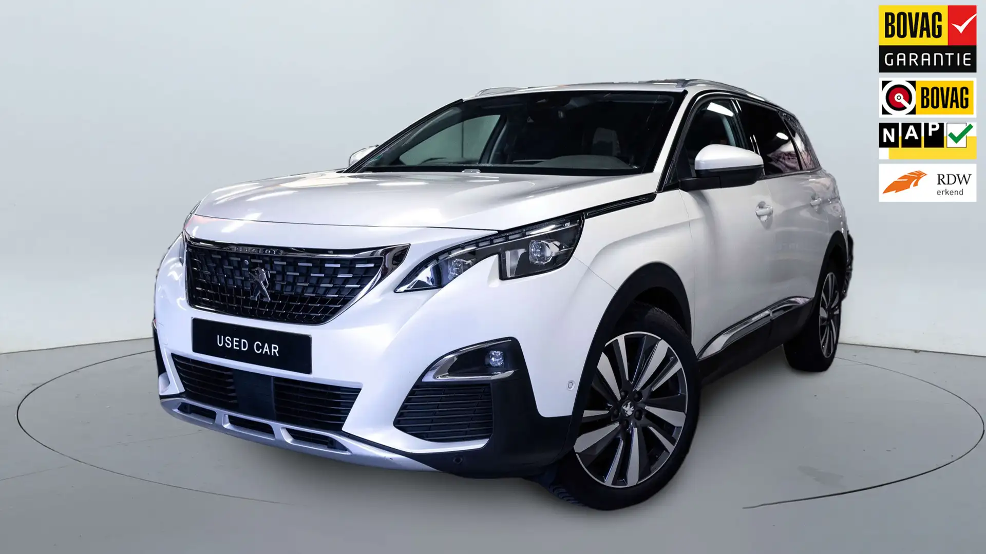 Peugeot 5008 1.2 PureTech Allure|NAP|360°|7pers.|Riem recenteli Wit - 1