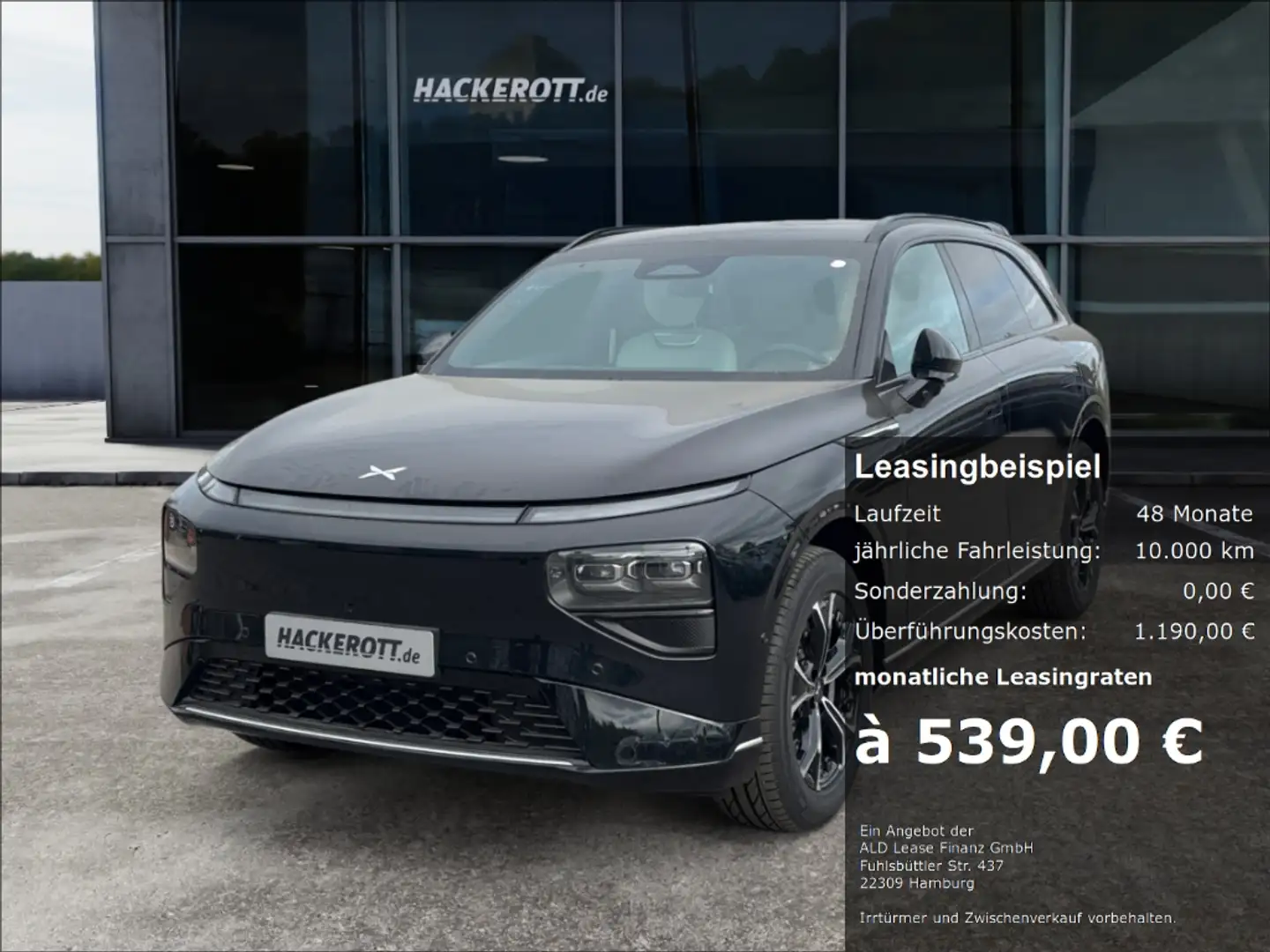 Xpeng G9 RWD Long Range LEASING Privat 539€ Brutto Schwarz - 1