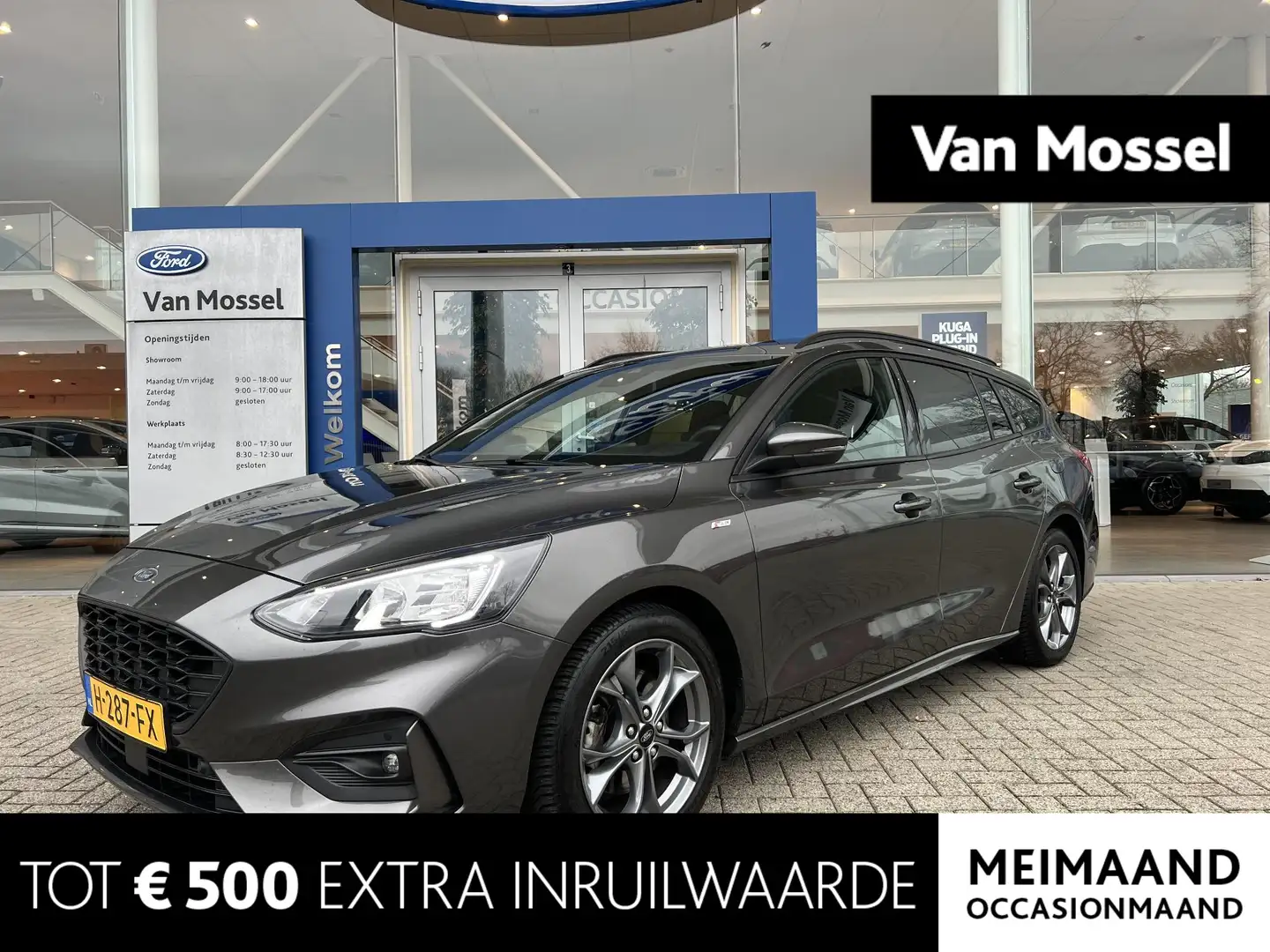 Ford Focus Wagon 1.0 EcoBoost ST Line Business | Trekhaak | N Gris - 1